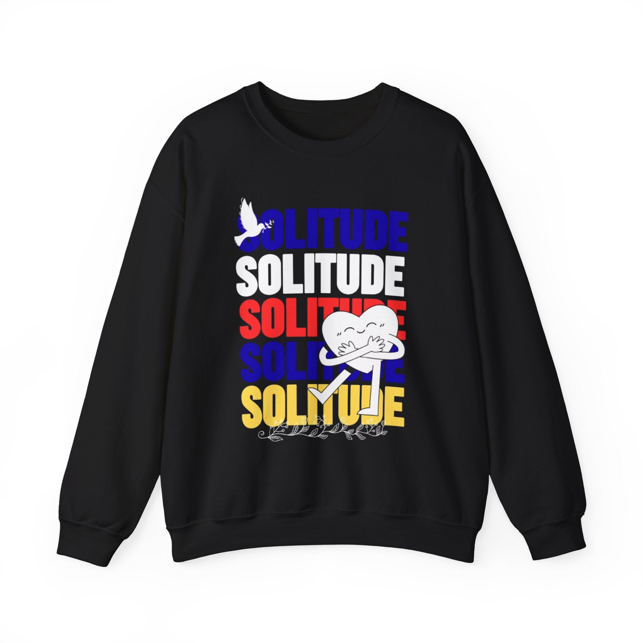 Solitude سويت شيرت ثقيل للجنسين برقبة دائرية من Heavy Blend™
