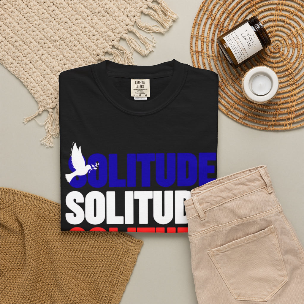 تي شيرت Solitude للجنسين مصبوغ بالكامل