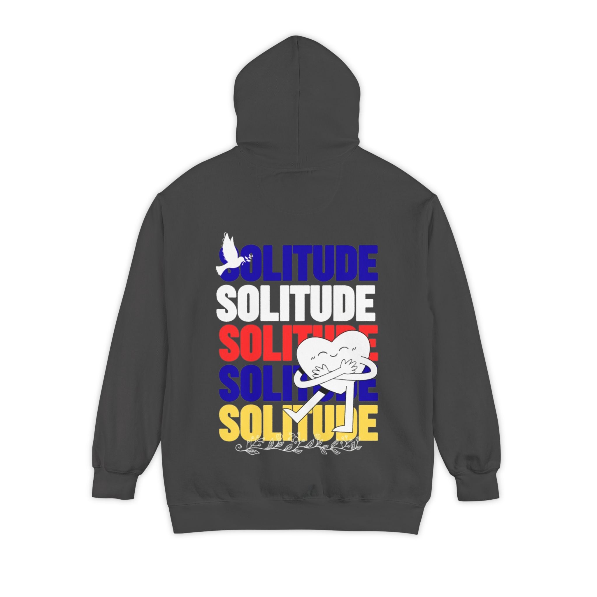 سويتشيرت بغطاء رأس مصبوغ للجنسين من Solitude