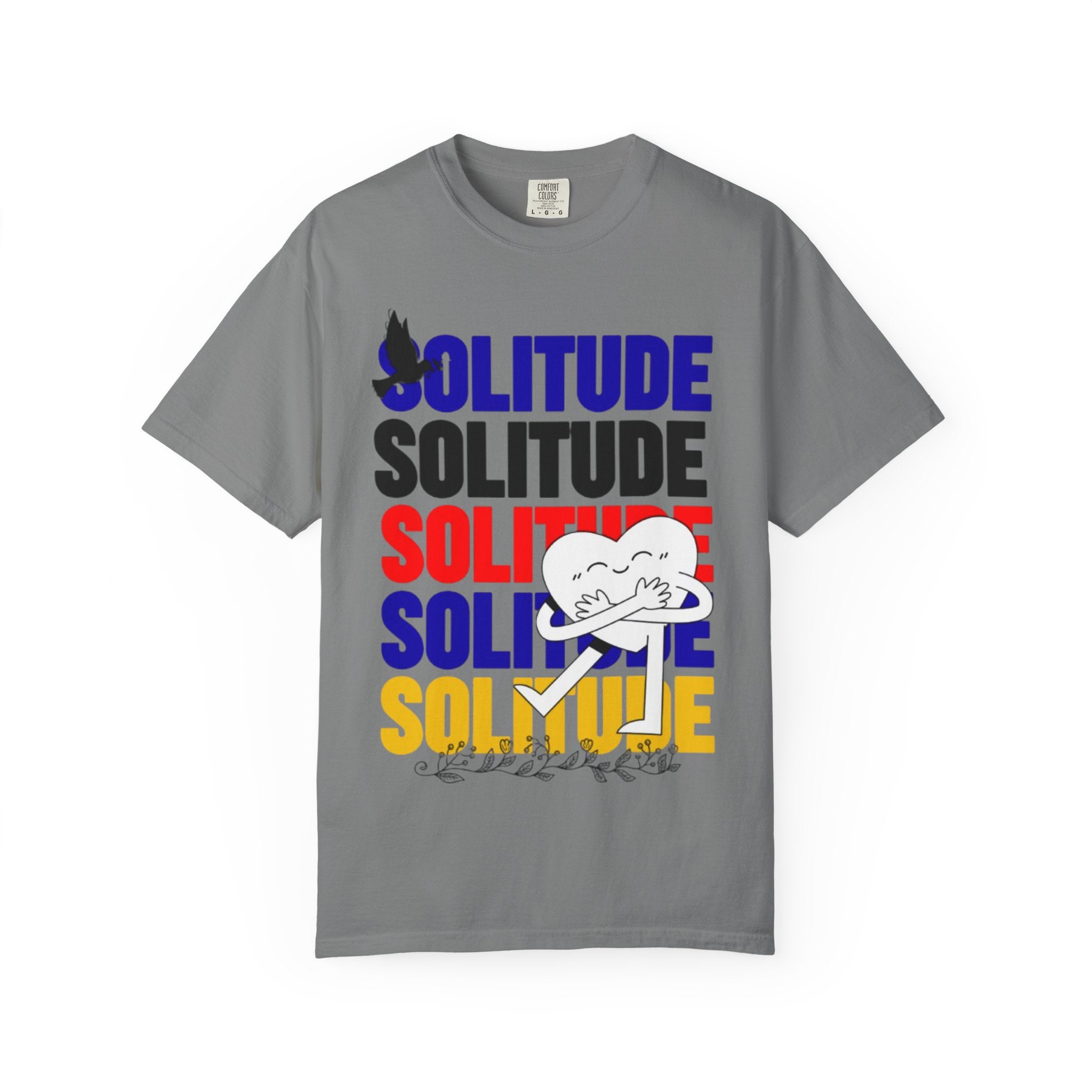Solitude 남녀공용 빈티지 티셔츠