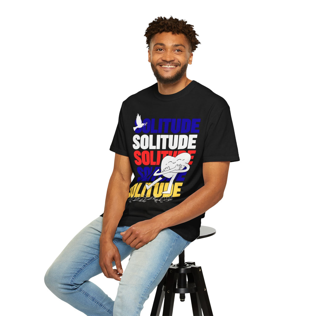 تي شيرت Solitude للجنسين مصبوغ بالكامل