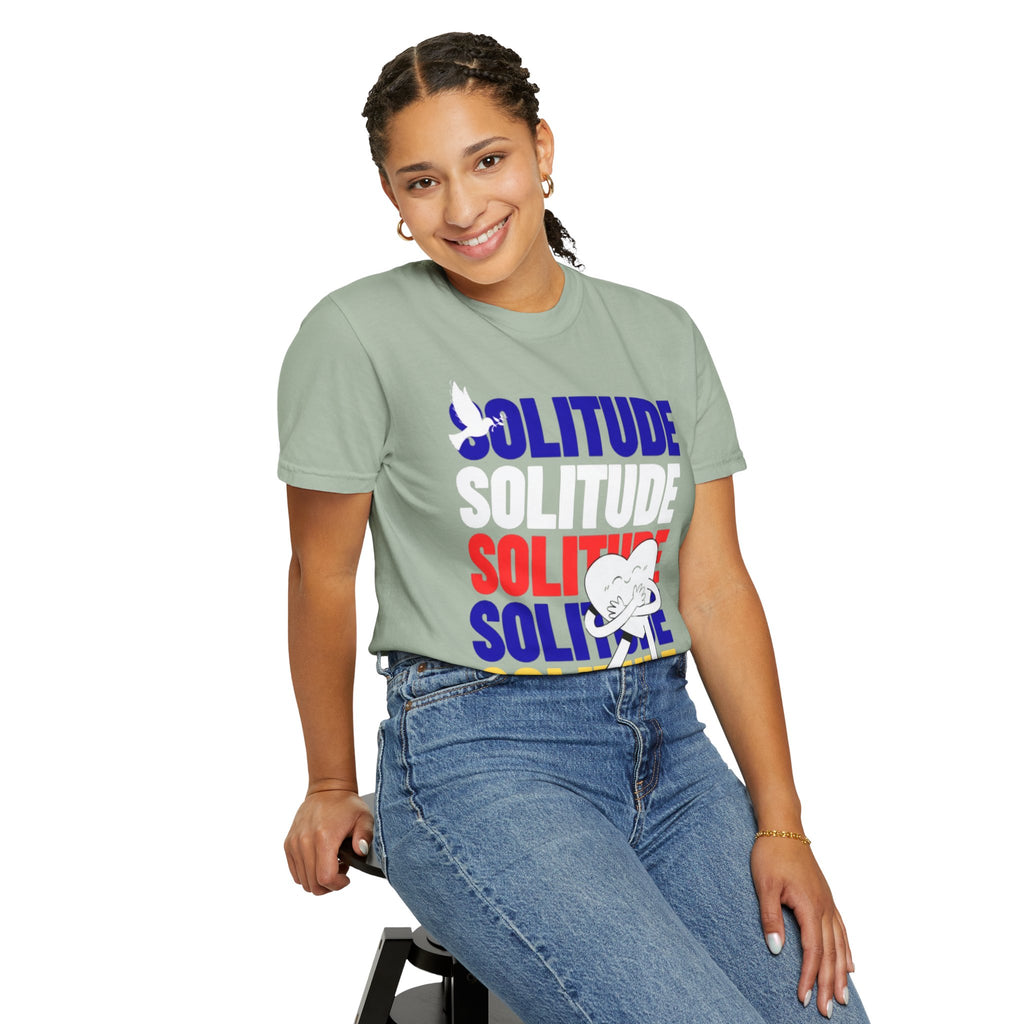تي شيرت Solitude للجنسين مصبوغ بالكامل