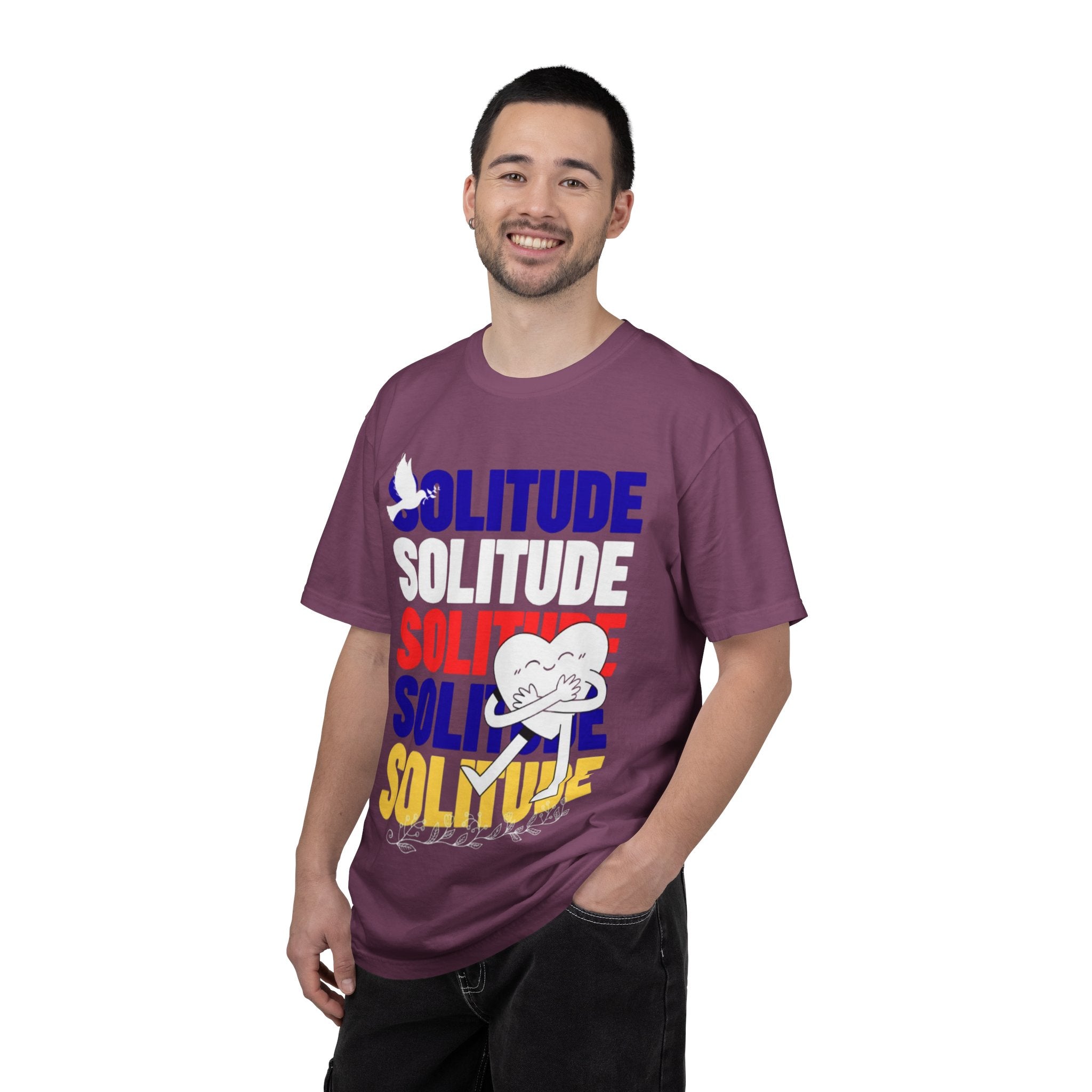 تي شيرت Solitude للجنسين مصبوغ بالكامل