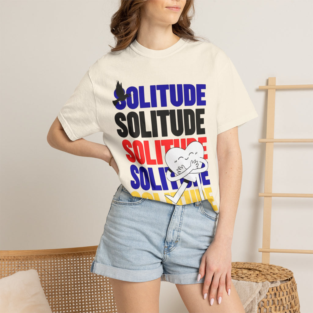 تي شيرت Solitude للجنسين مصبوغ بالكامل
