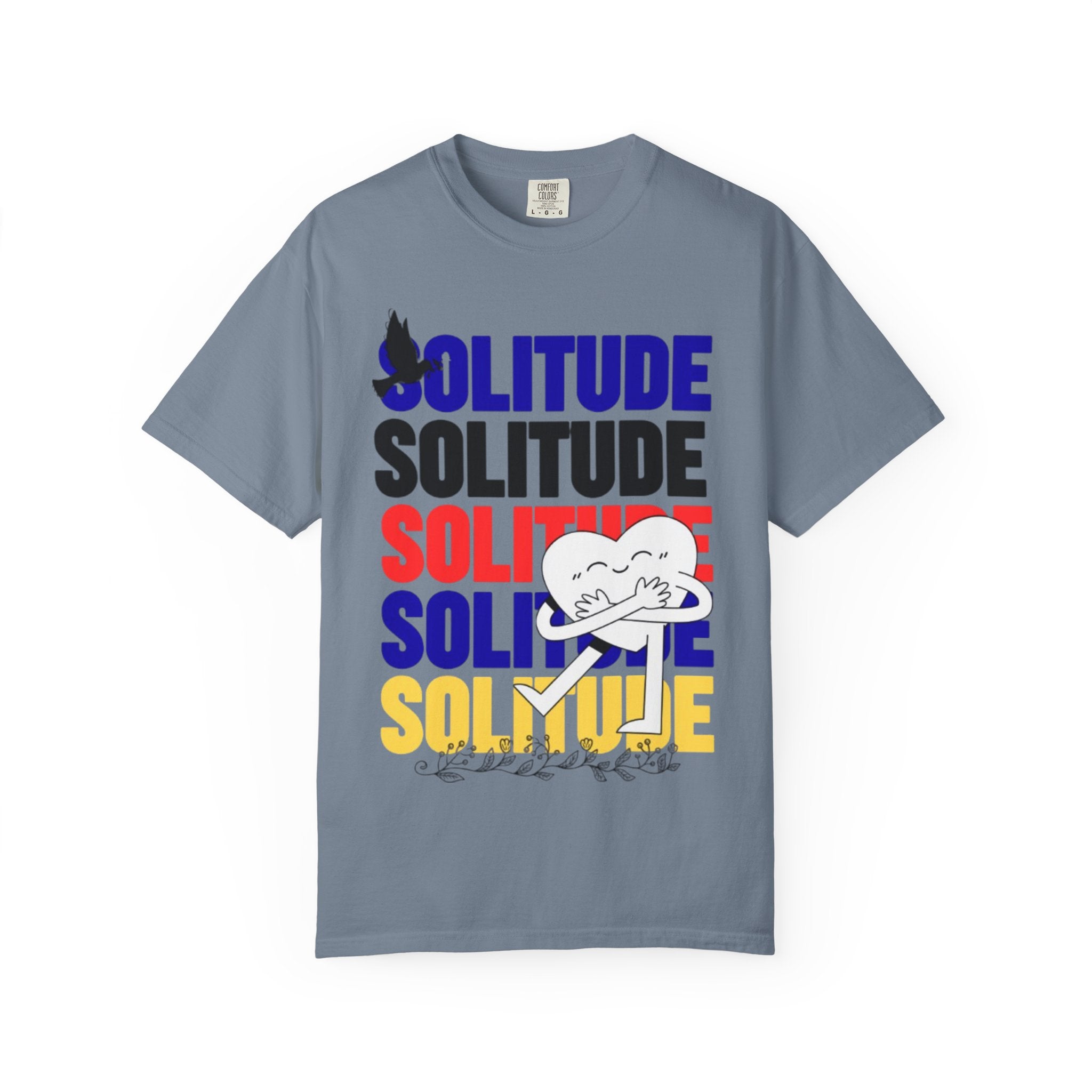 تي شيرت Solitude للجنسين مصبوغ بالكامل