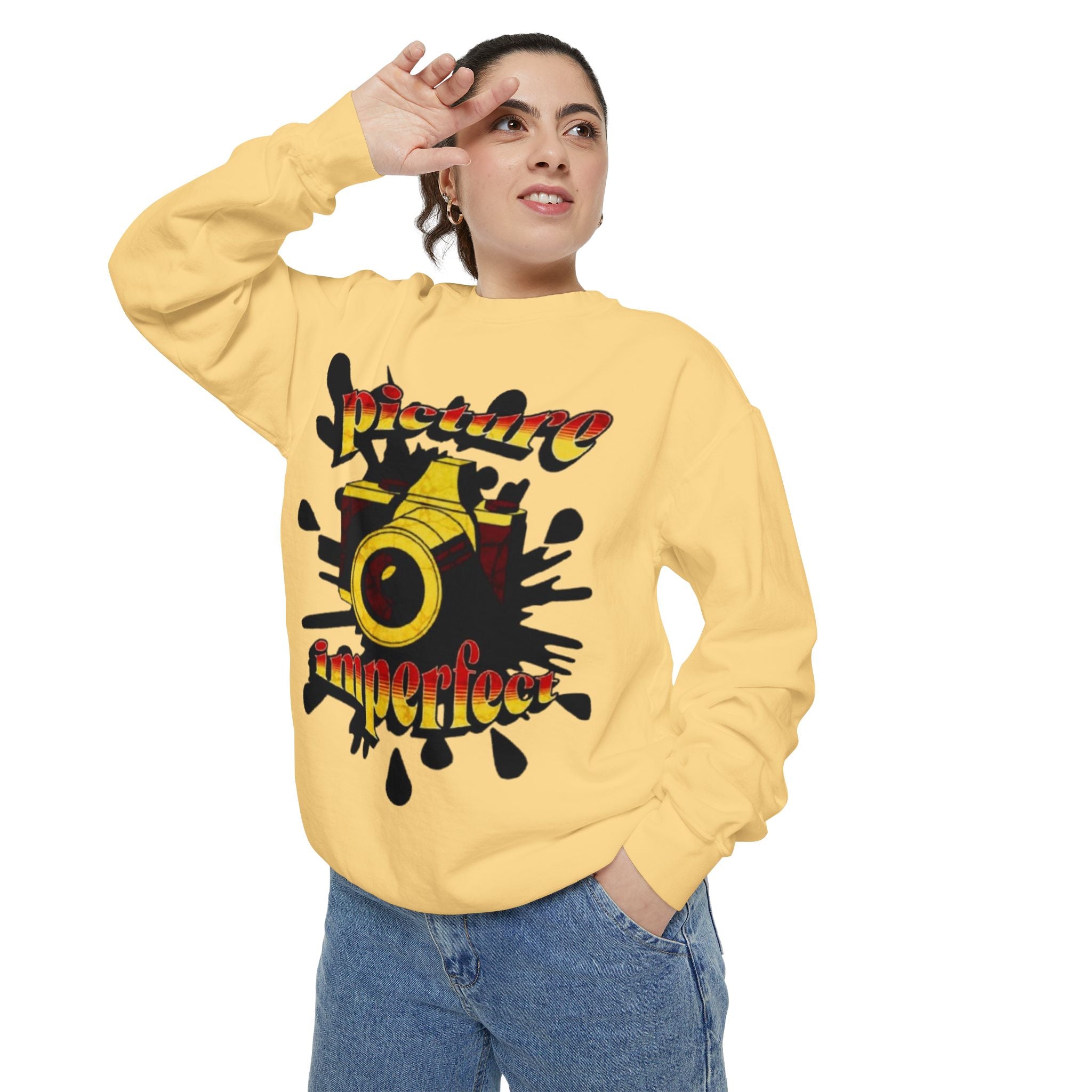 Picture Imperfect Unisex Garment-Dyed Sweatshirt