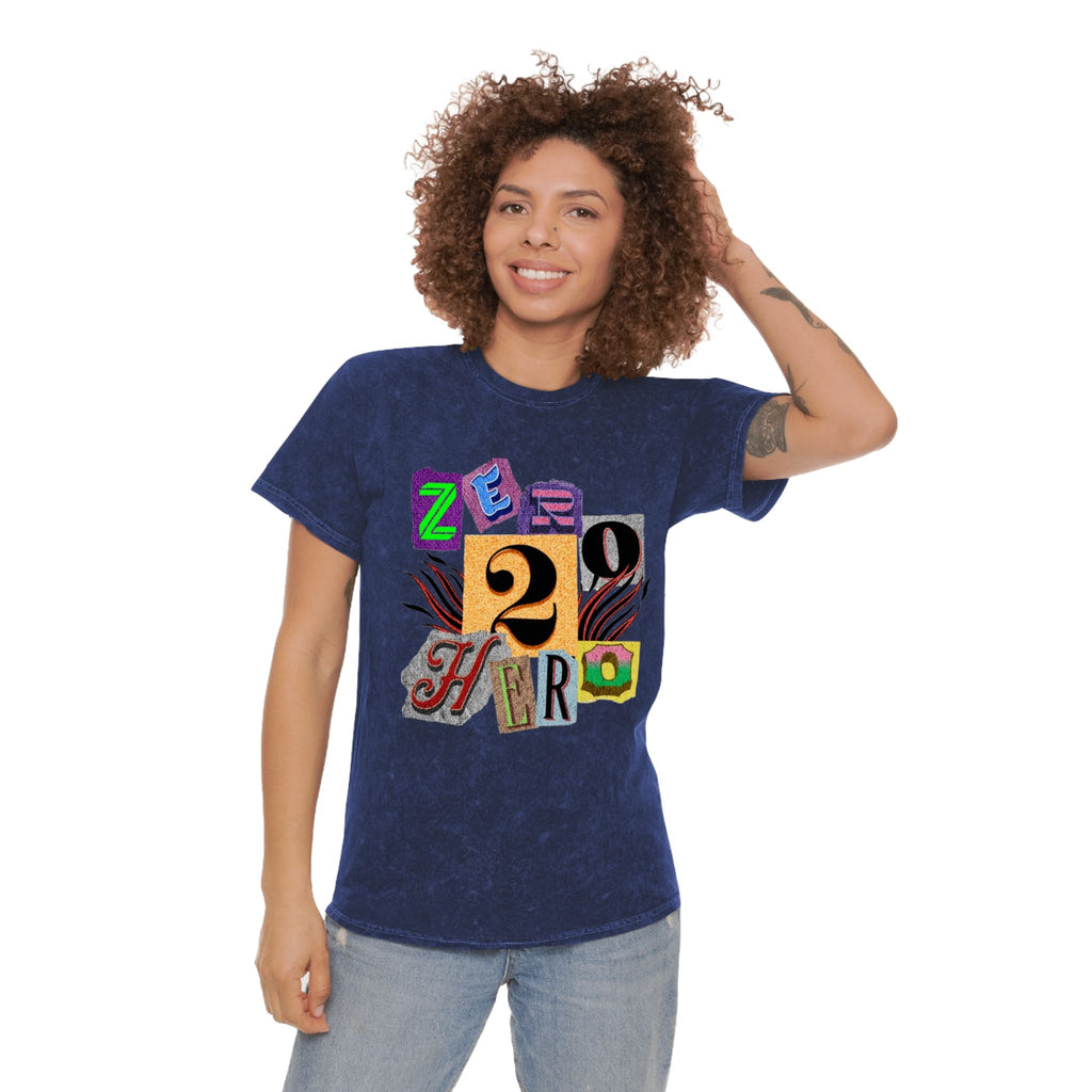 Zero To Hero Unisex Mineral Wash T-Shirt