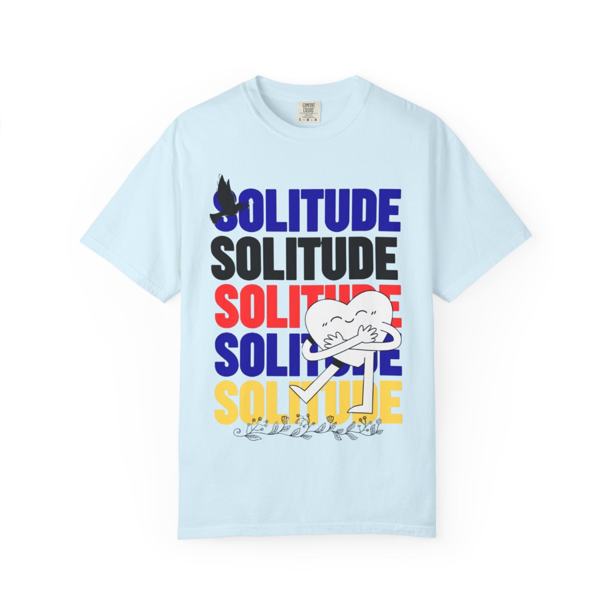 تي شيرت Solitude للجنسين مصبوغ بالكامل