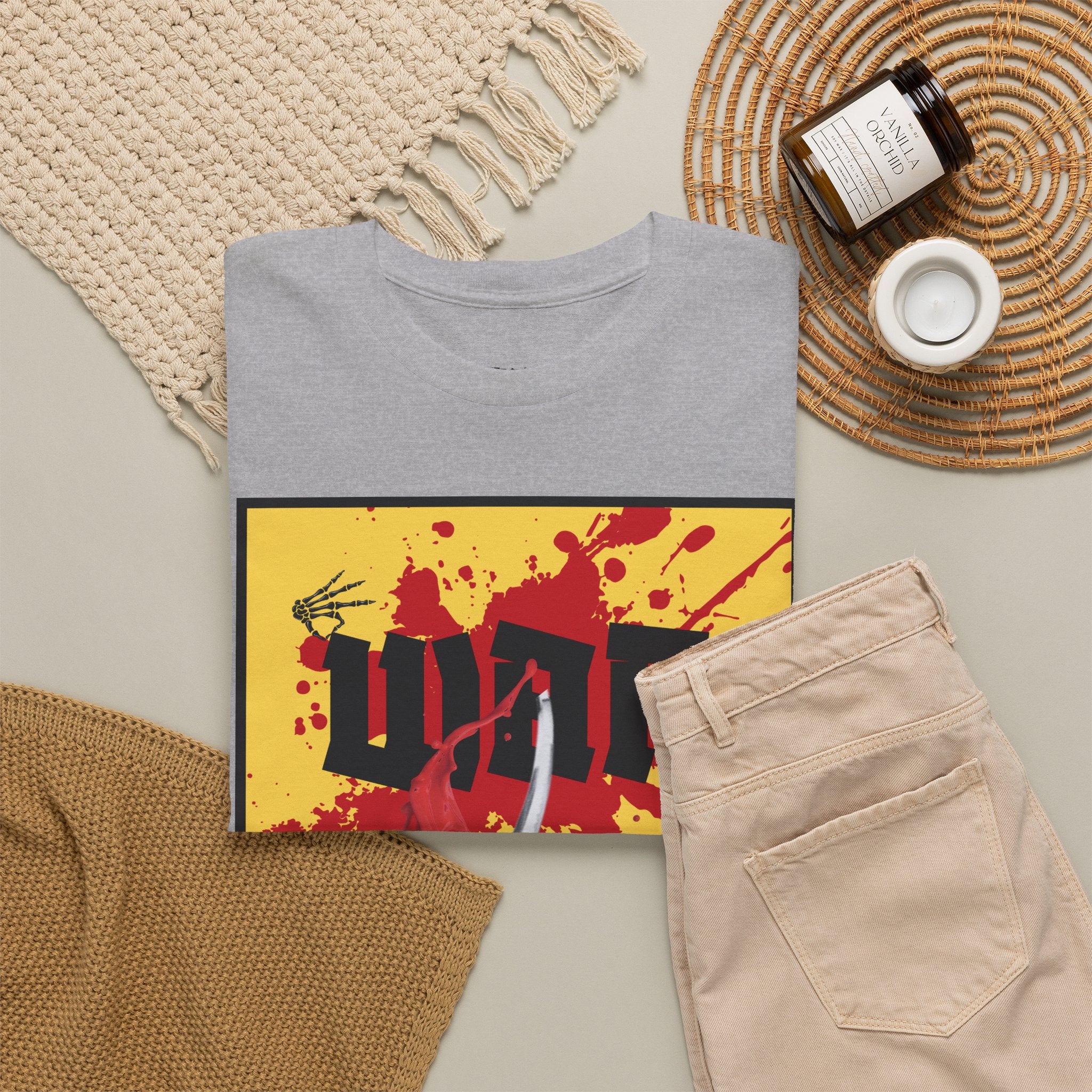 WAR T-Shirt — Retro Protest Graphic Tee ("WAR" Bottle & Skeletons)