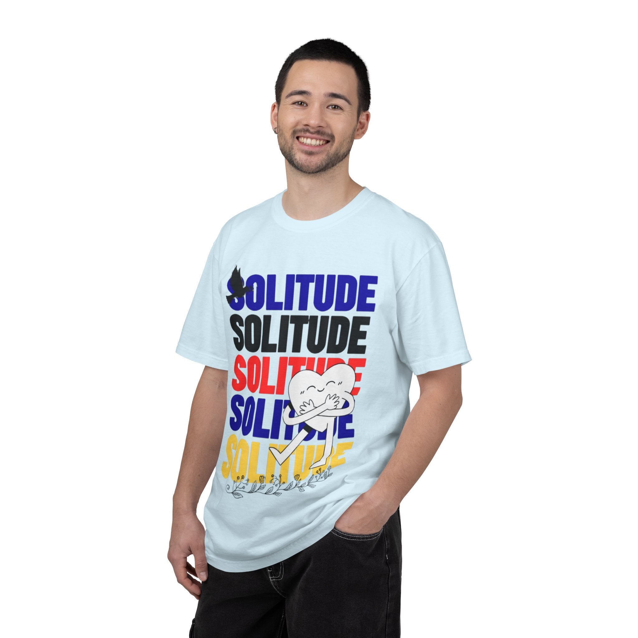 تي شيرت Solitude للجنسين مصبوغ بالكامل