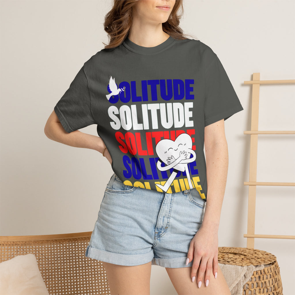 تي شيرت Solitude للجنسين مصبوغ بالكامل