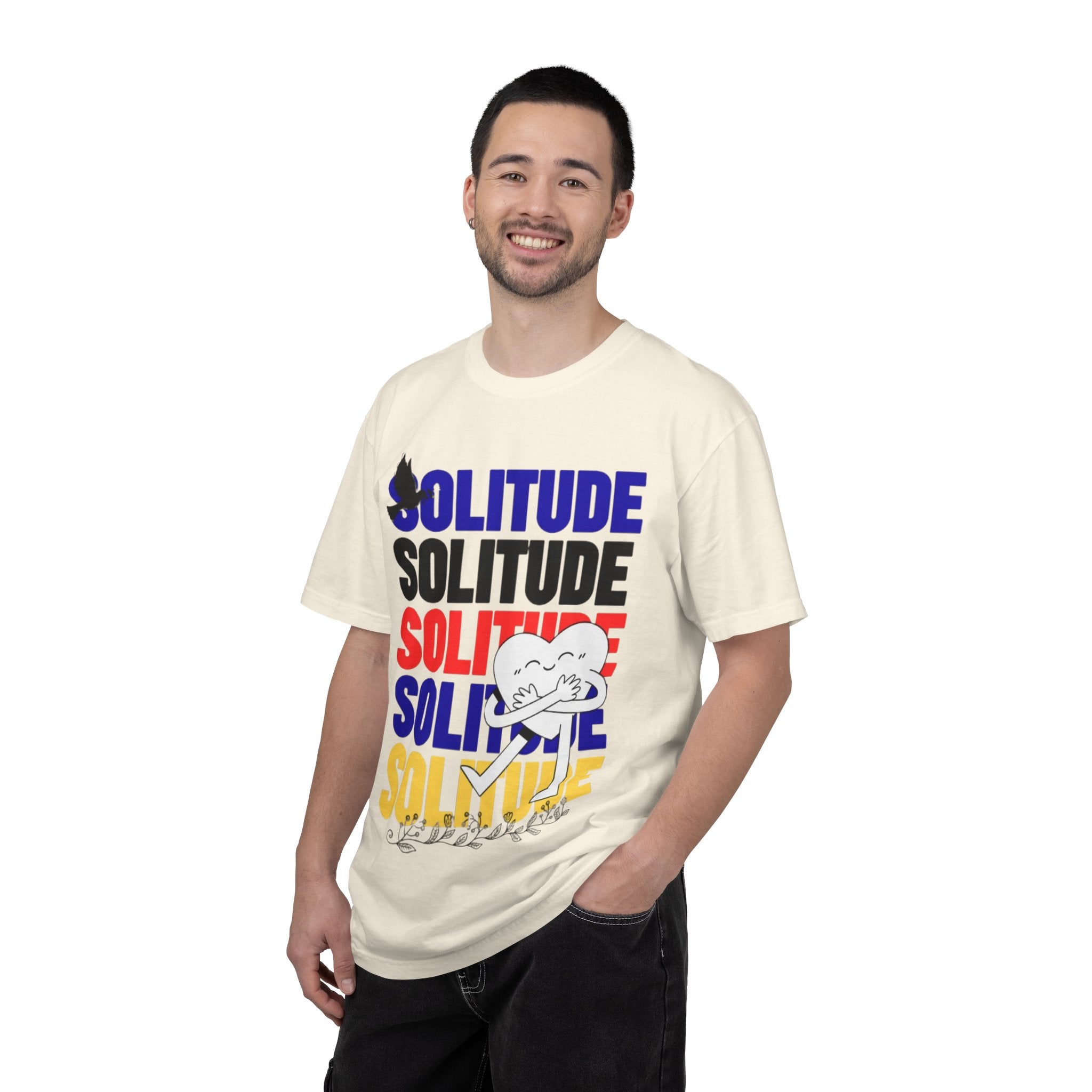 تي شيرت Solitude للجنسين مصبوغ بالكامل