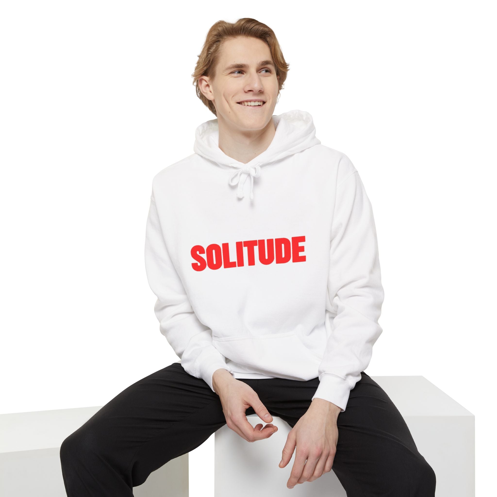 Solitude 유니섹스 가먼트다잉 후디