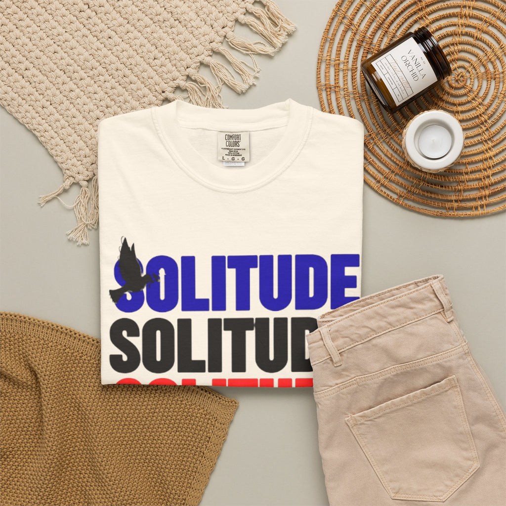 تي شيرت Solitude للجنسين مصبوغ بالكامل