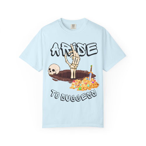 Arise To Success 남녀공용 가먼트 다잉 티셔츠