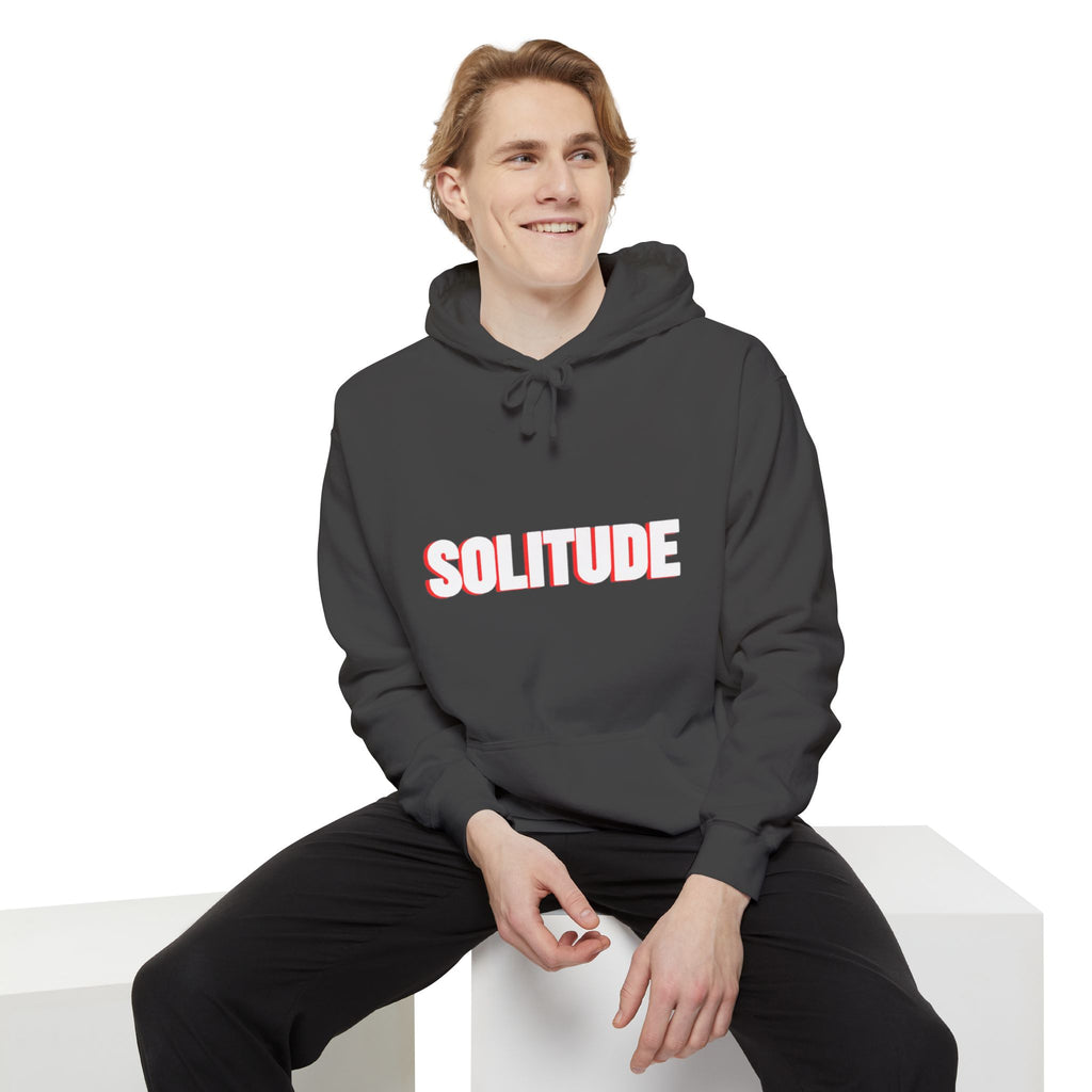 Solitude Unisex Garment-Dyed Hoodie