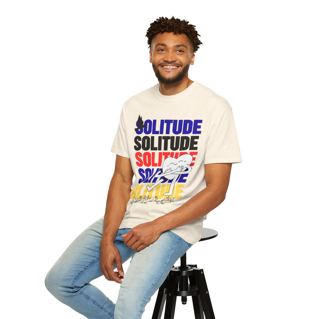 تي شيرت Solitude للجنسين مصبوغ بالكامل