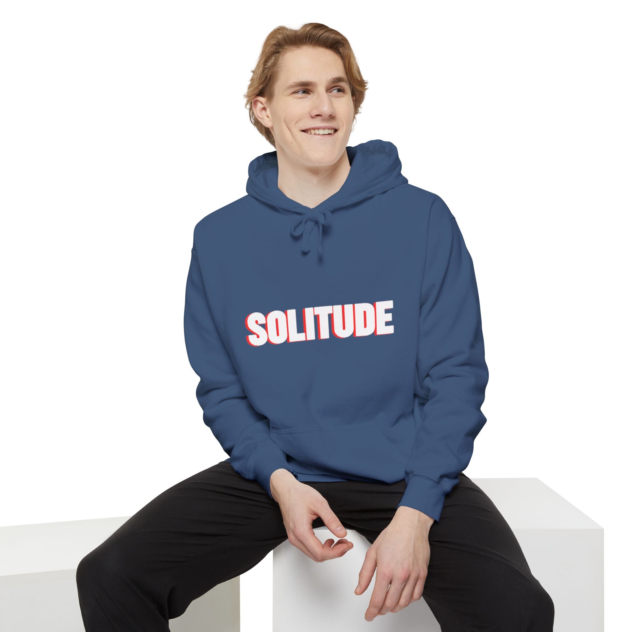 Solitude Unisex Garment-Dyed Hoodie