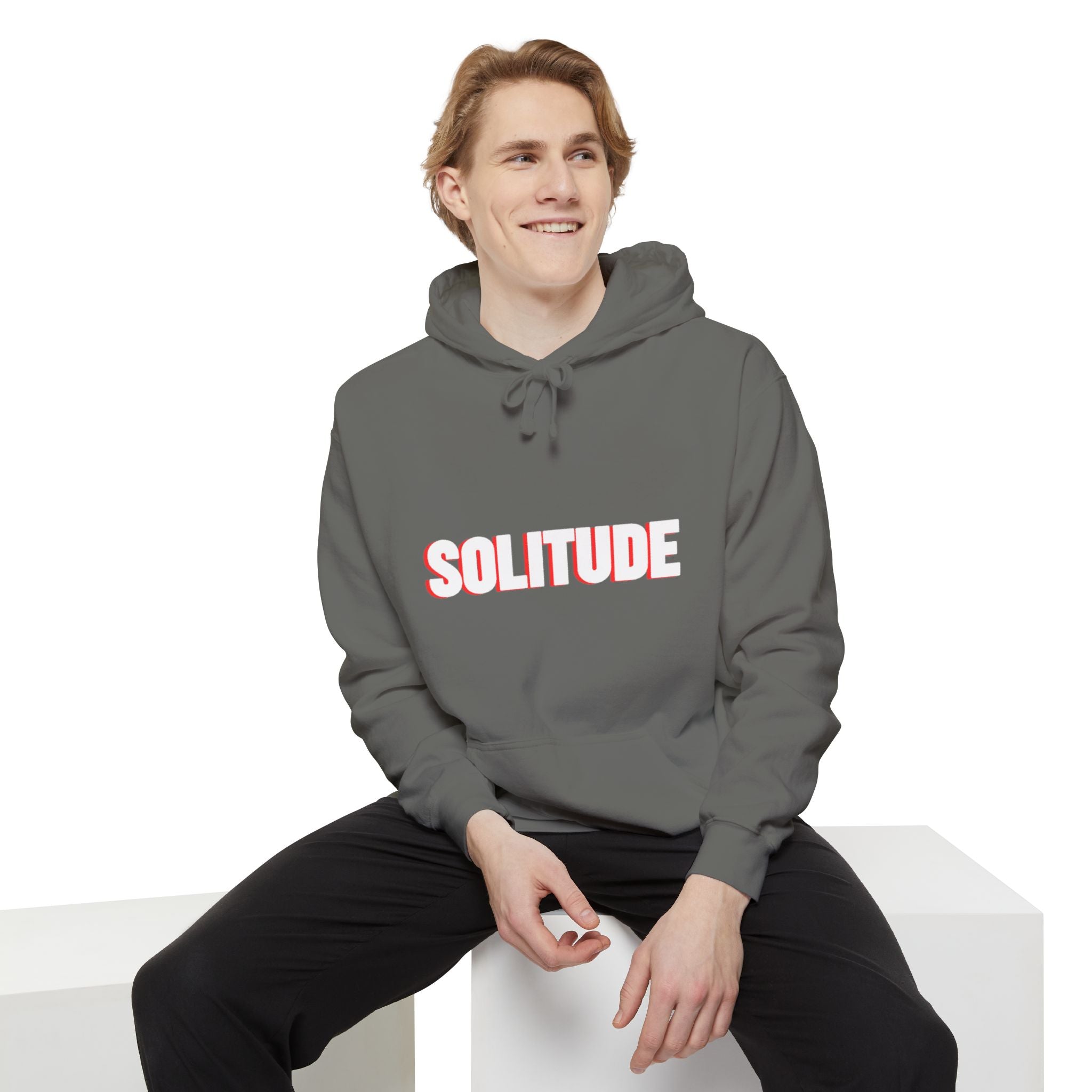 Solitude Unisex Garment-Dyed Hoodie