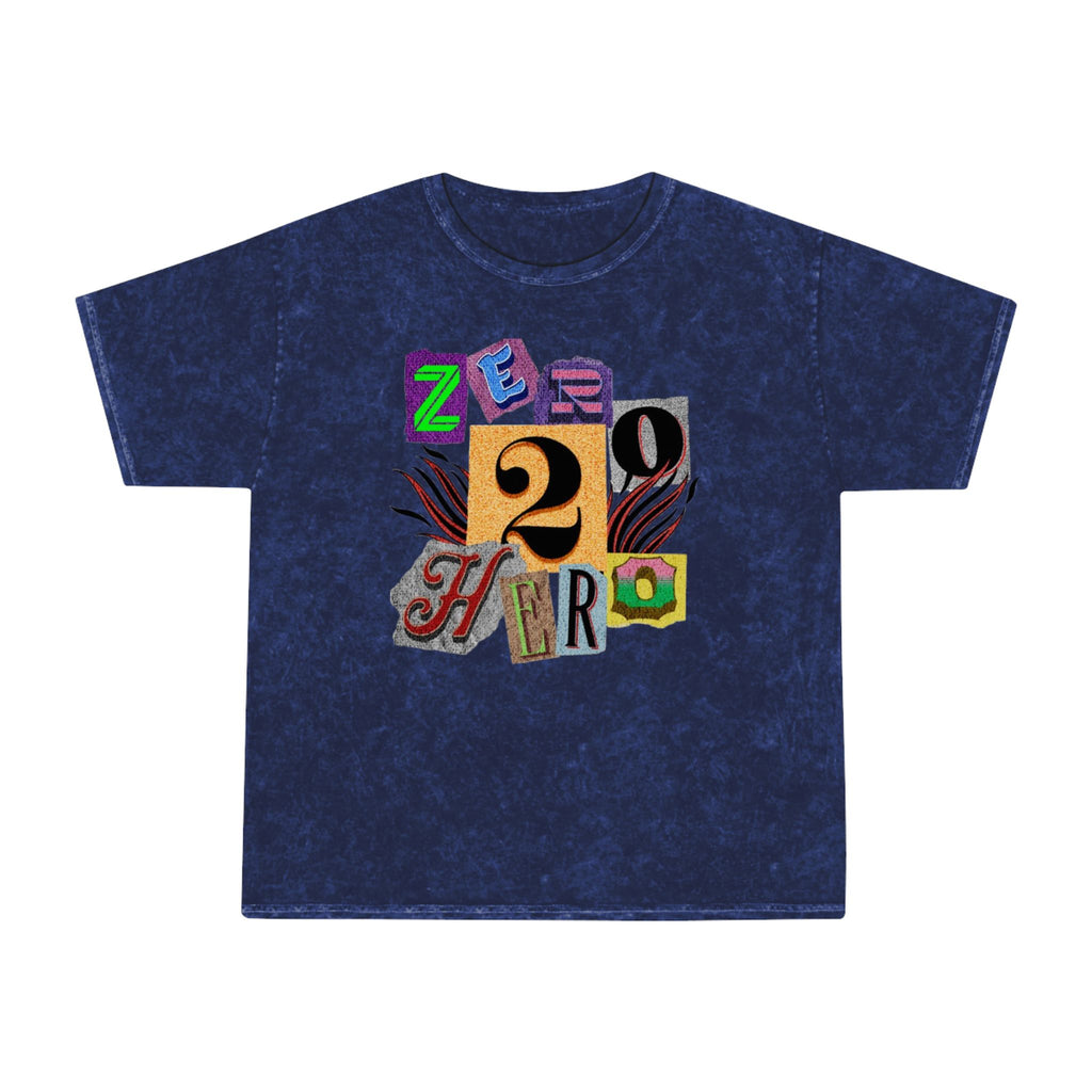 Zero To Hero Unisex Mineral Wash T-Shirt