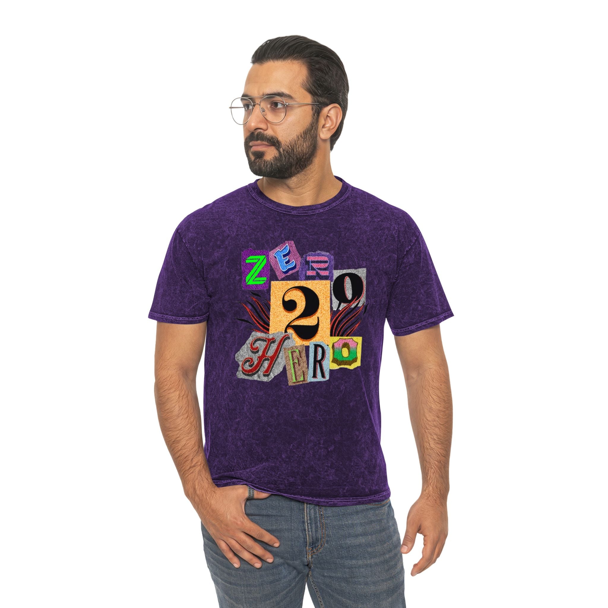 Zero To Hero Unisex Mineral Wash T-Shirt