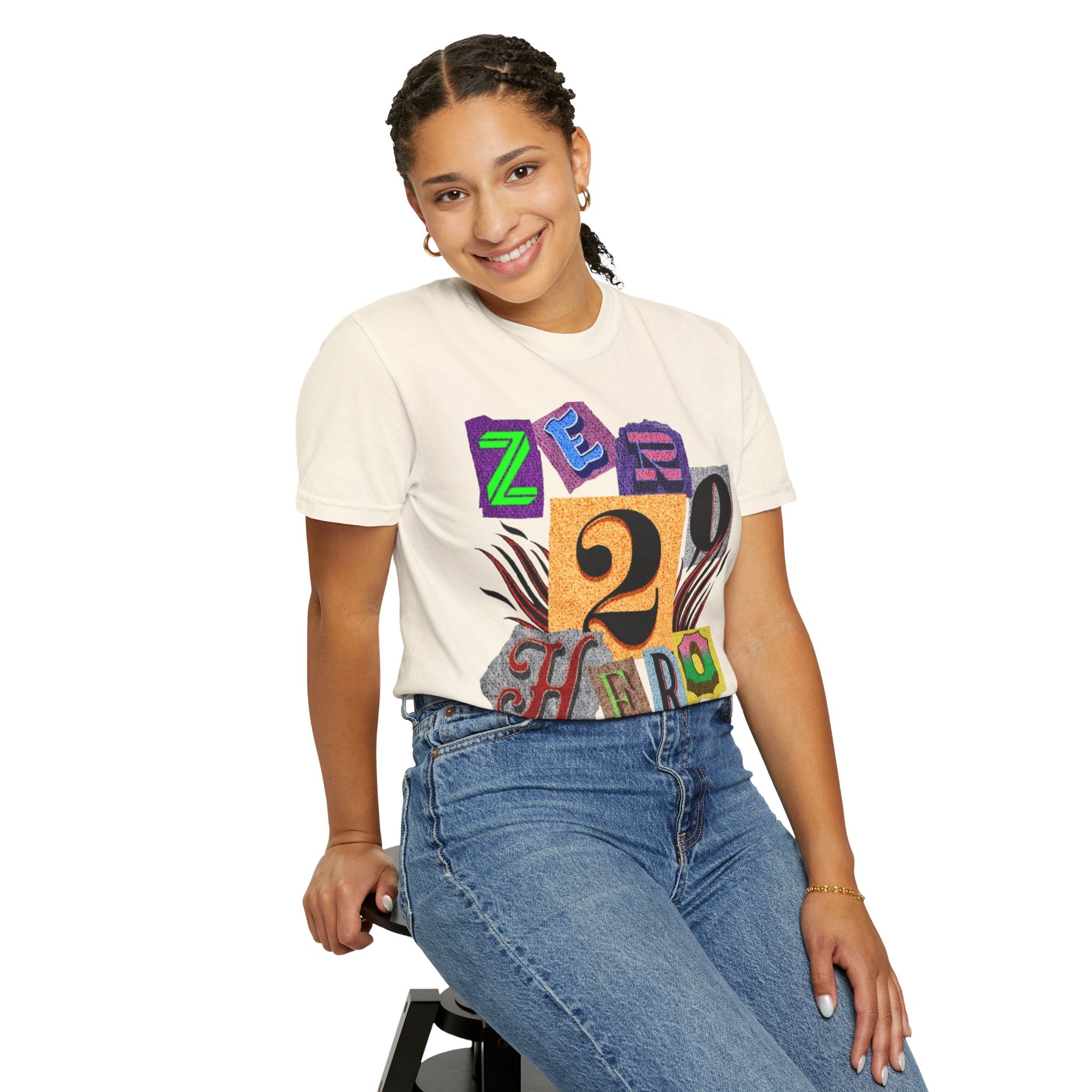 Zero To Hero Unisex Garment-Dyed T-shirt
