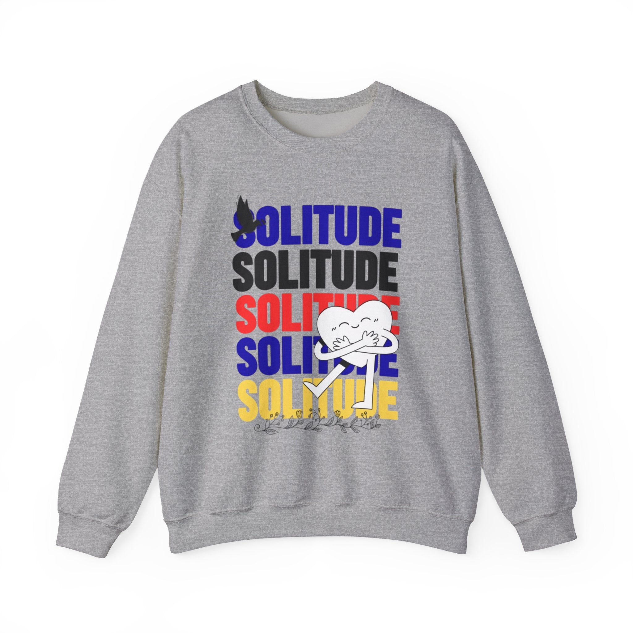 Solitude سويت شيرت ثقيل للجنسين برقبة دائرية من Heavy Blend™