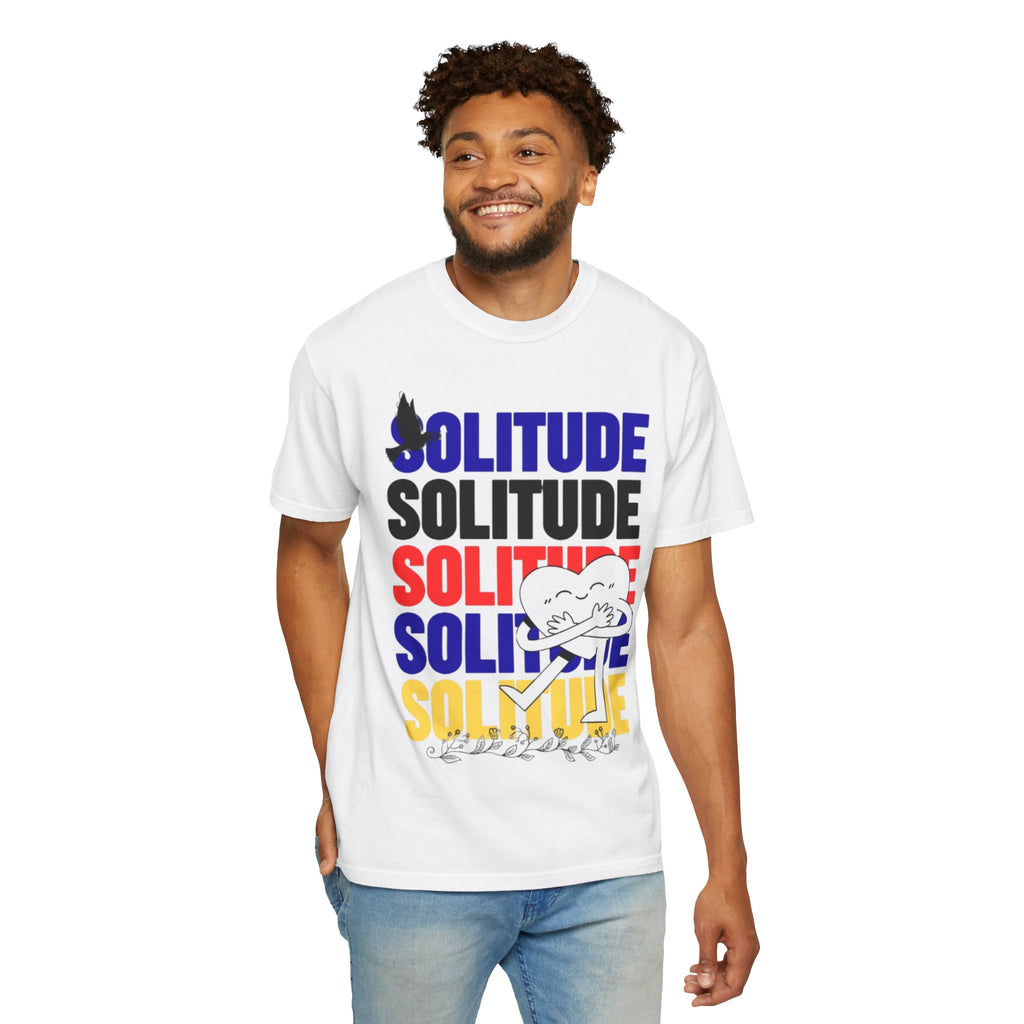 تي شيرت Solitude للجنسين مصبوغ بالكامل