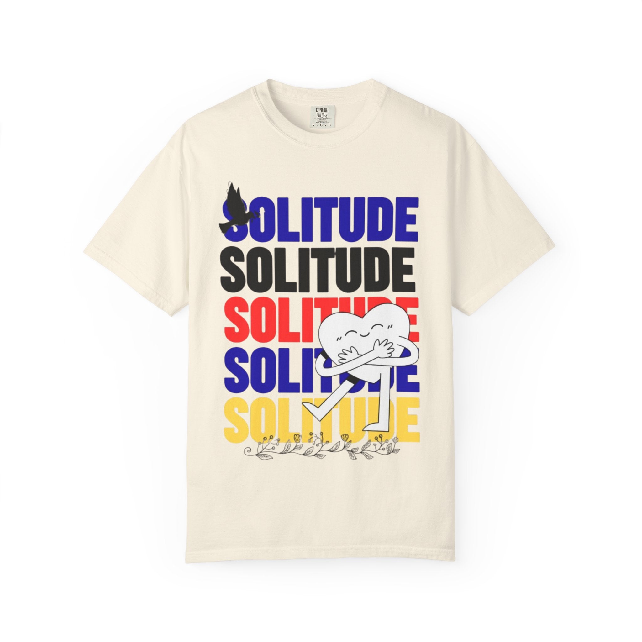 تي شيرت Solitude للجنسين مصبوغ بالكامل