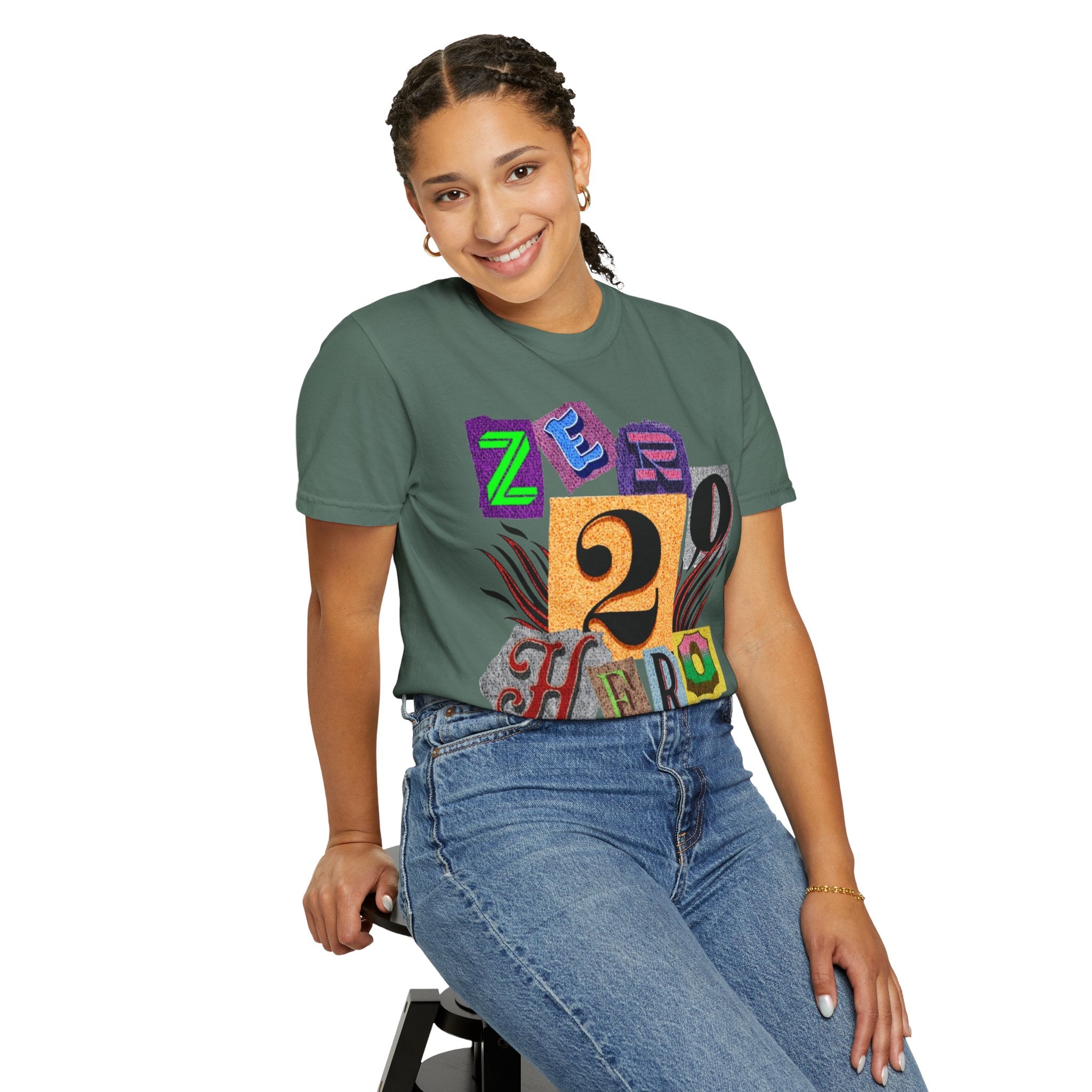 Zero To Hero Unisex Garment-Dyed T-shirt