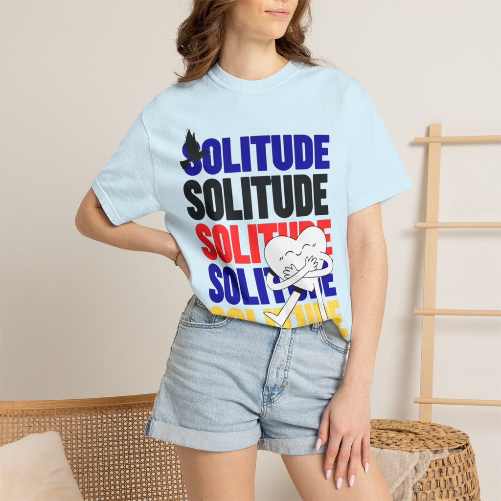 تي شيرت Solitude للجنسين مصبوغ بالكامل