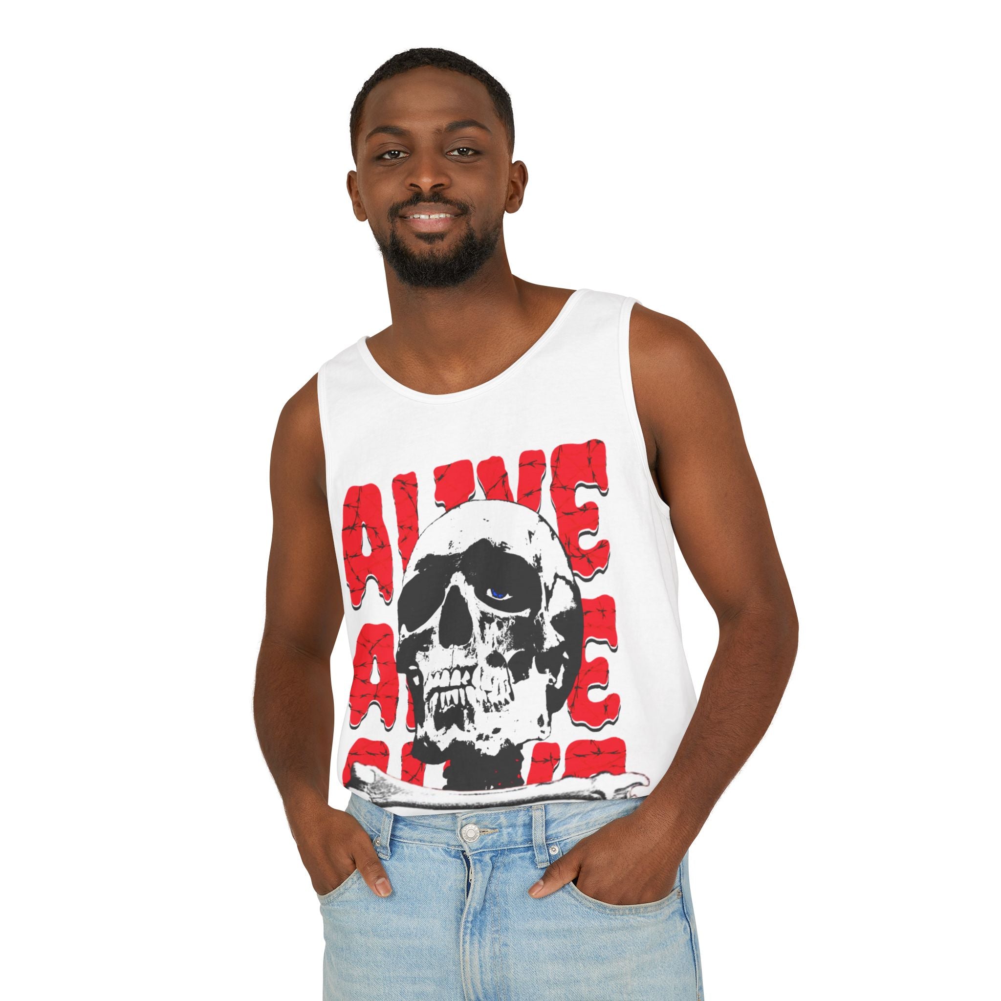 Feel Alive Unisex Garment-Dyed Tank Top