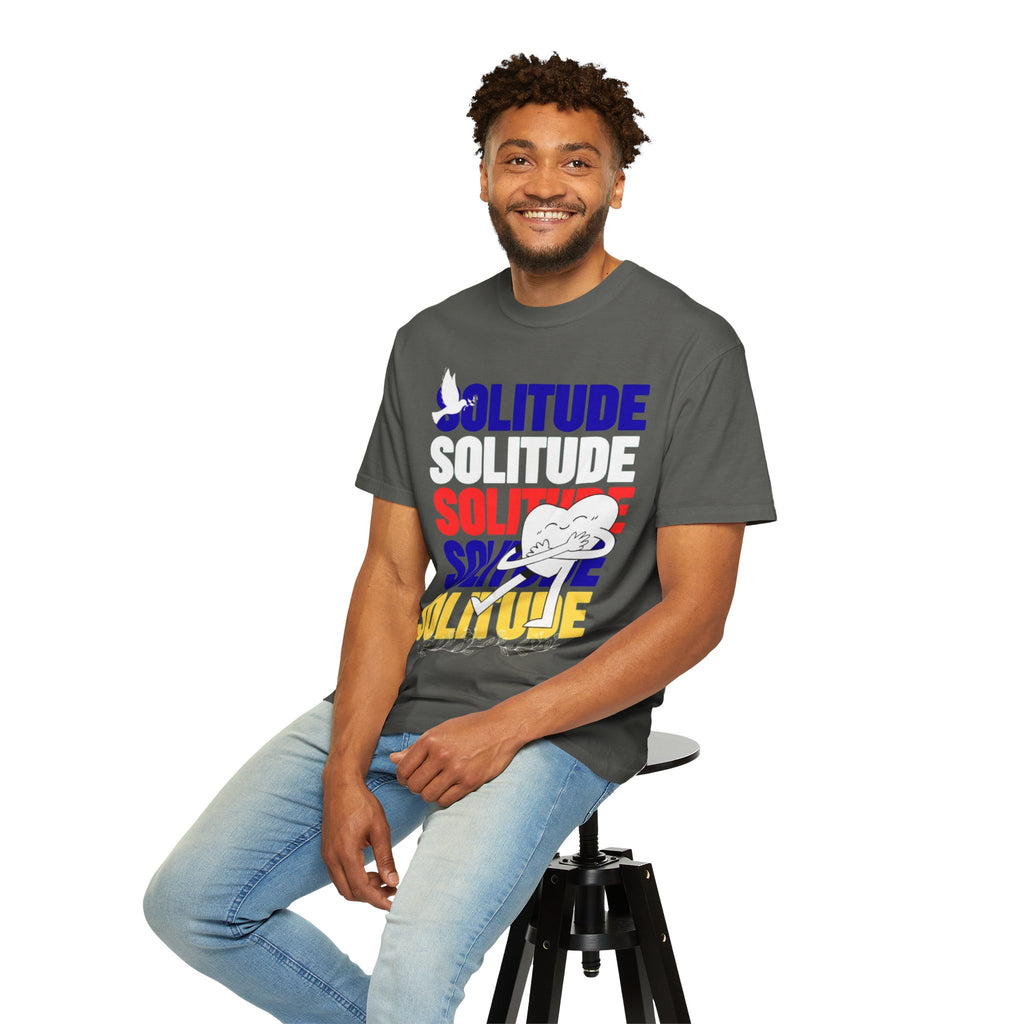تي شيرت Solitude للجنسين مصبوغ بالكامل