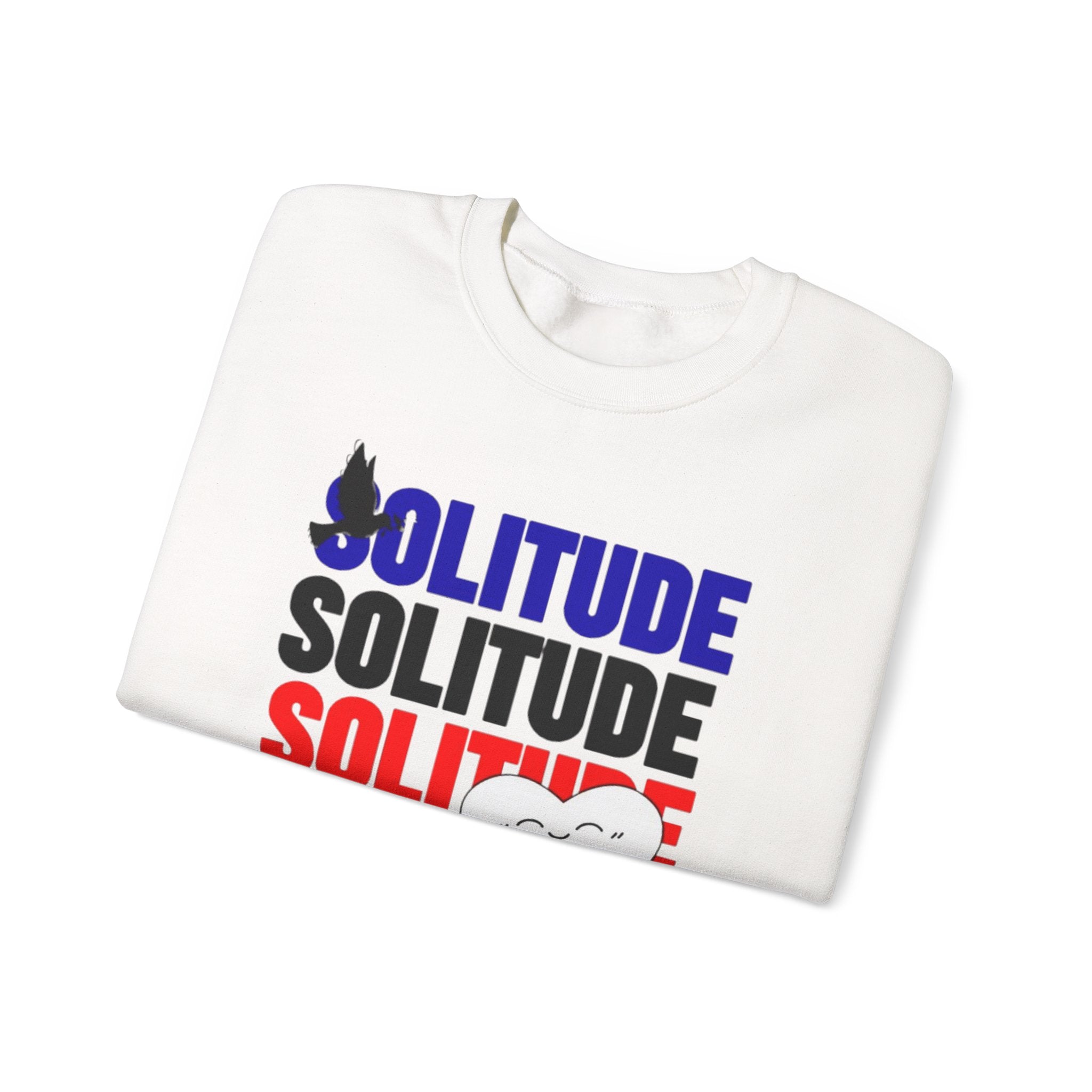 Solitude 남녀 공용 헤비 블렌드 크루넥 스웨트셔츠