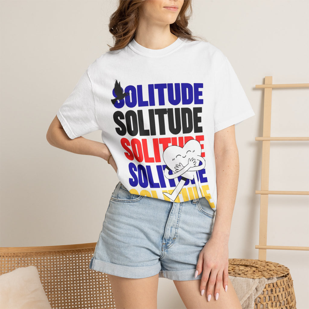 تي شيرت Solitude للجنسين مصبوغ بالكامل