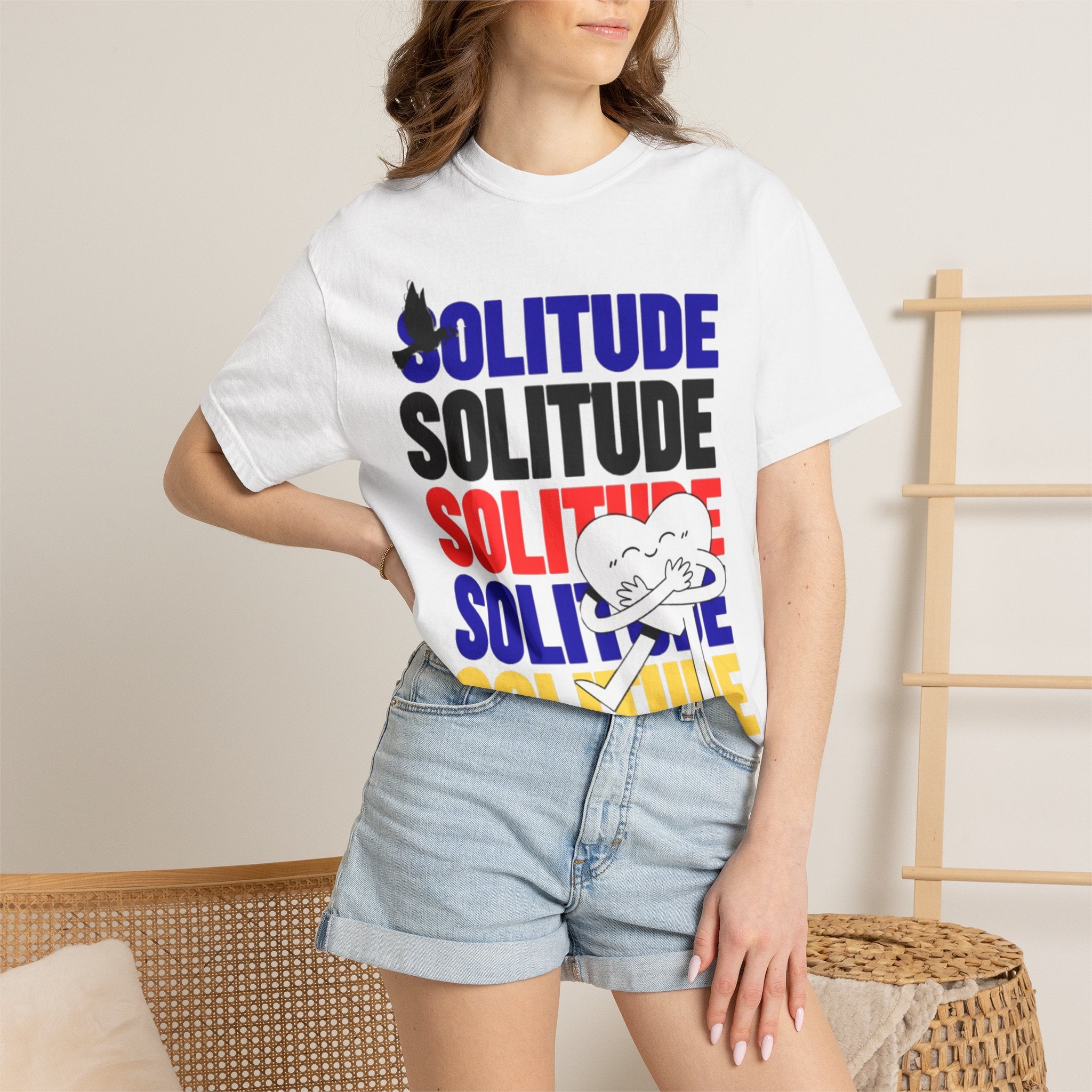 تي شيرت Solitude للجنسين مصبوغ بالكامل