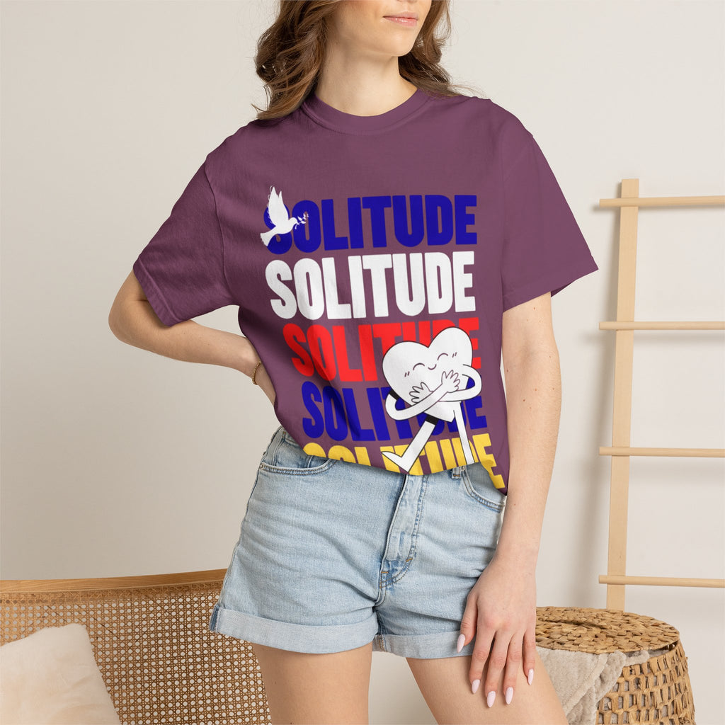 تي شيرت Solitude للجنسين مصبوغ بالكامل