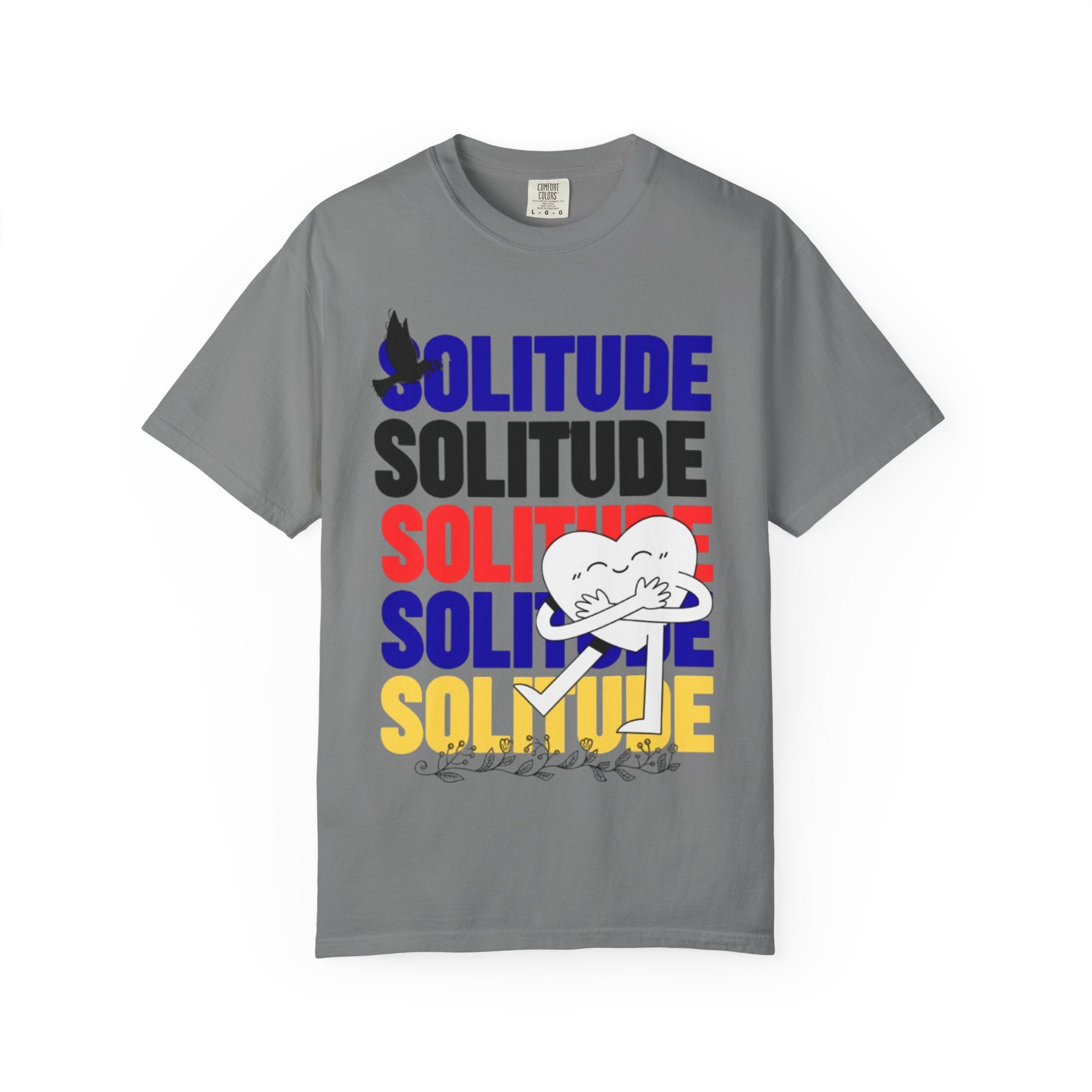 تي شيرت Solitude للجنسين مصبوغ بالكامل