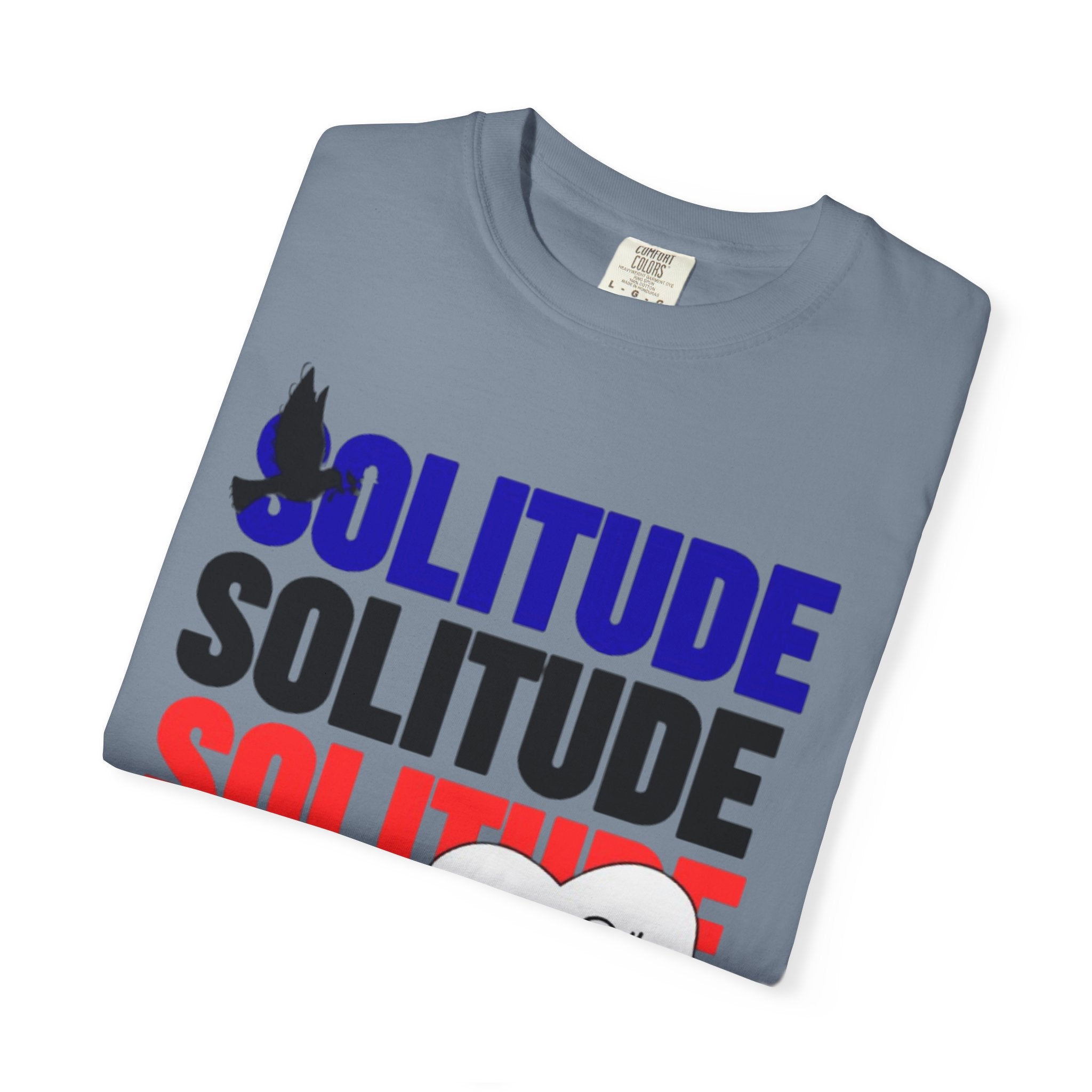 تي شيرت Solitude للجنسين مصبوغ بالكامل