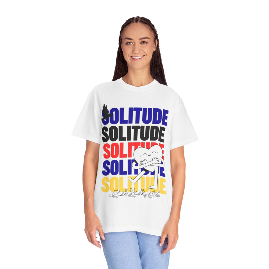 تي شيرت Solitude للجنسين مصبوغ بالكامل