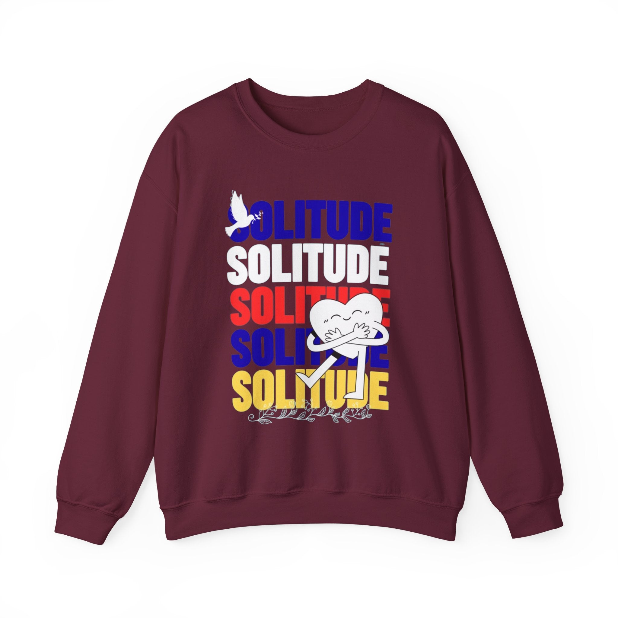 Solitude سويت شيرت ثقيل للجنسين برقبة دائرية من Heavy Blend™