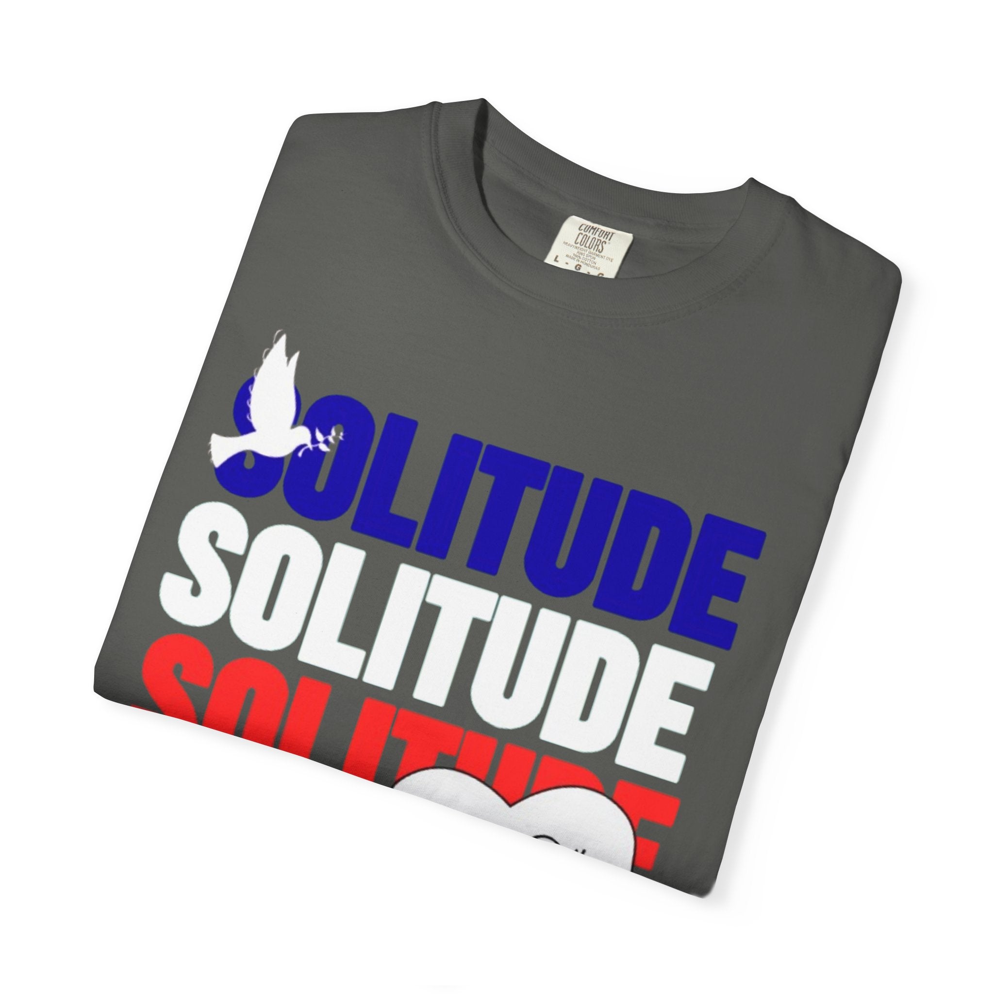 تي شيرت Solitude للجنسين مصبوغ بالكامل