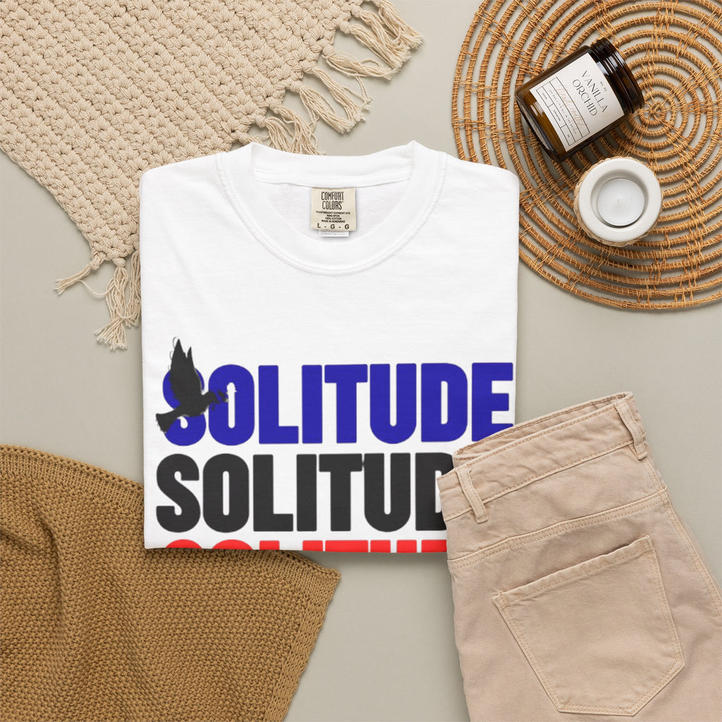 تي شيرت Solitude للجنسين مصبوغ بالكامل