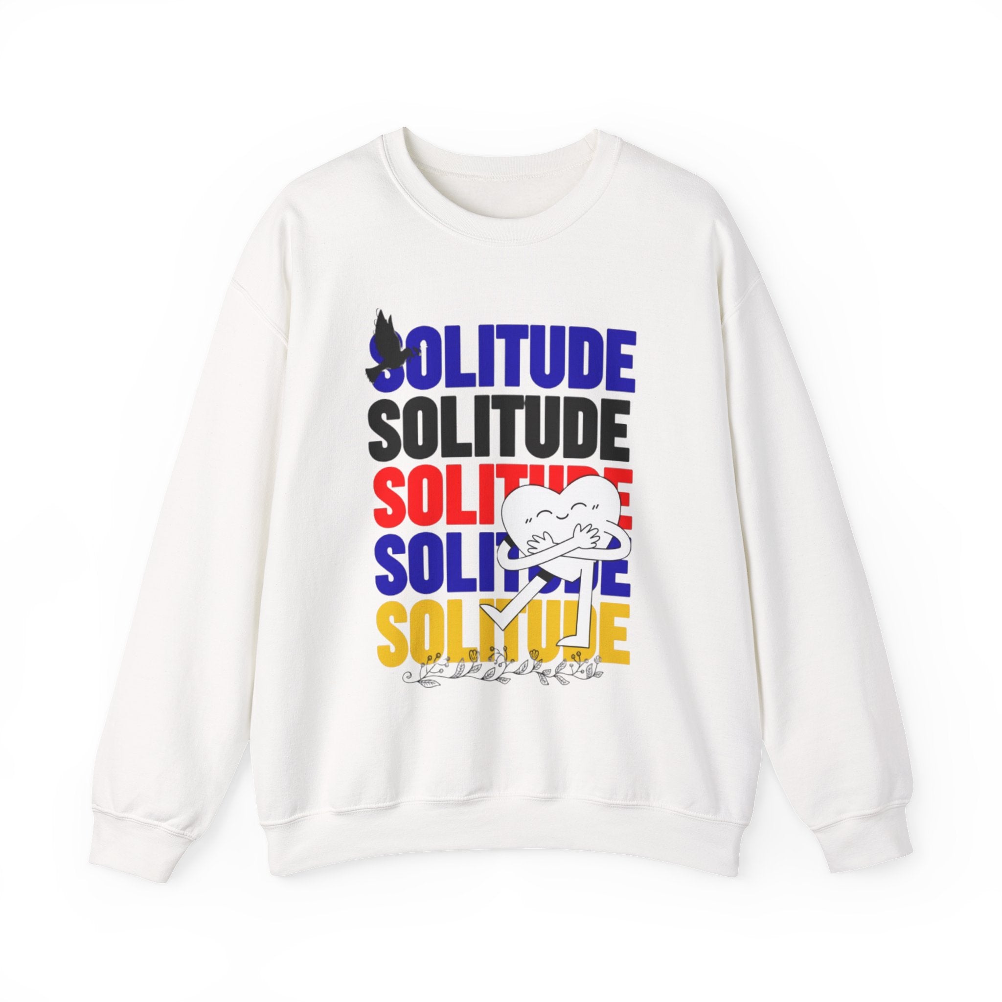 Solitude 남녀 공용 헤비 블렌드 크루넥 스웨트셔츠