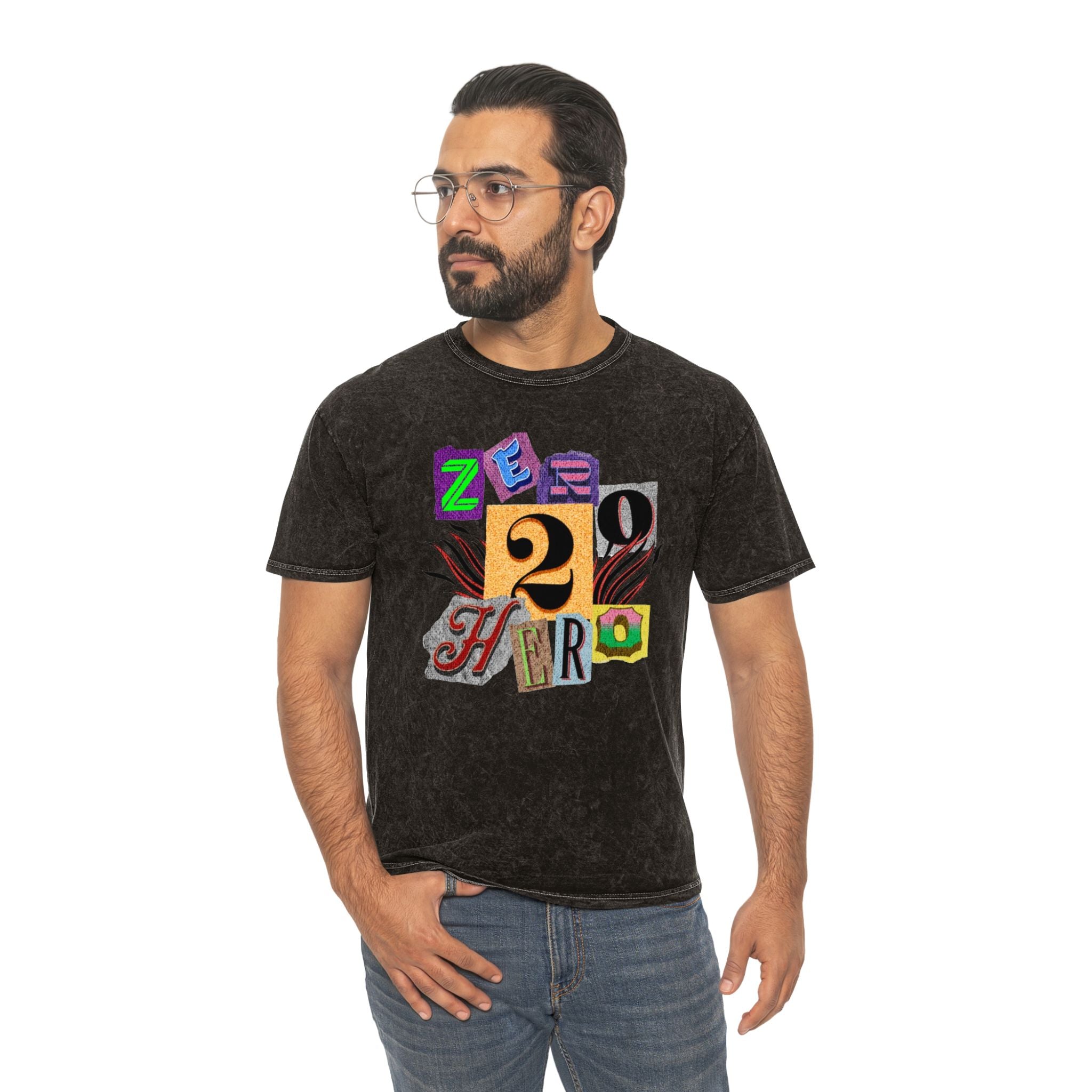 Zero To Hero Unisex Mineral Wash T-Shirt