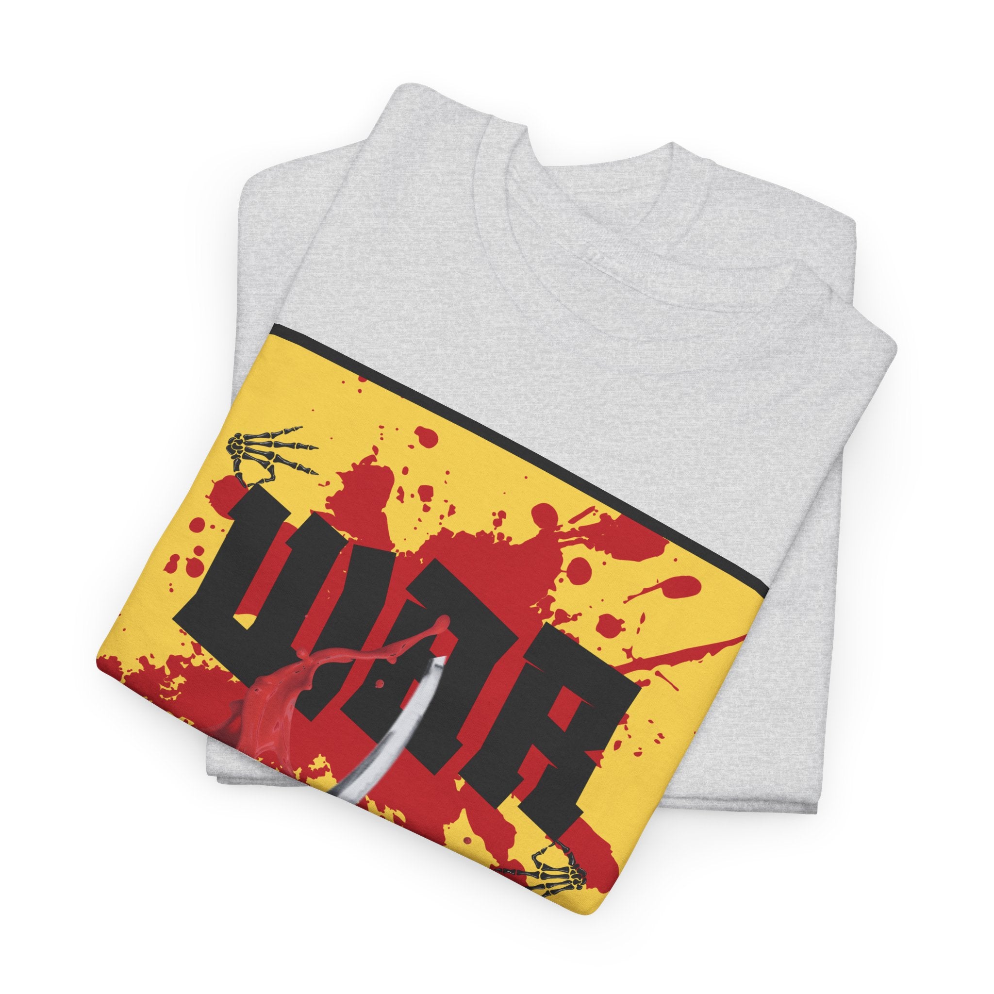 WAR T-Shirt — Retro Protest Graphic Tee ("WAR" Bottle & Skeletons)