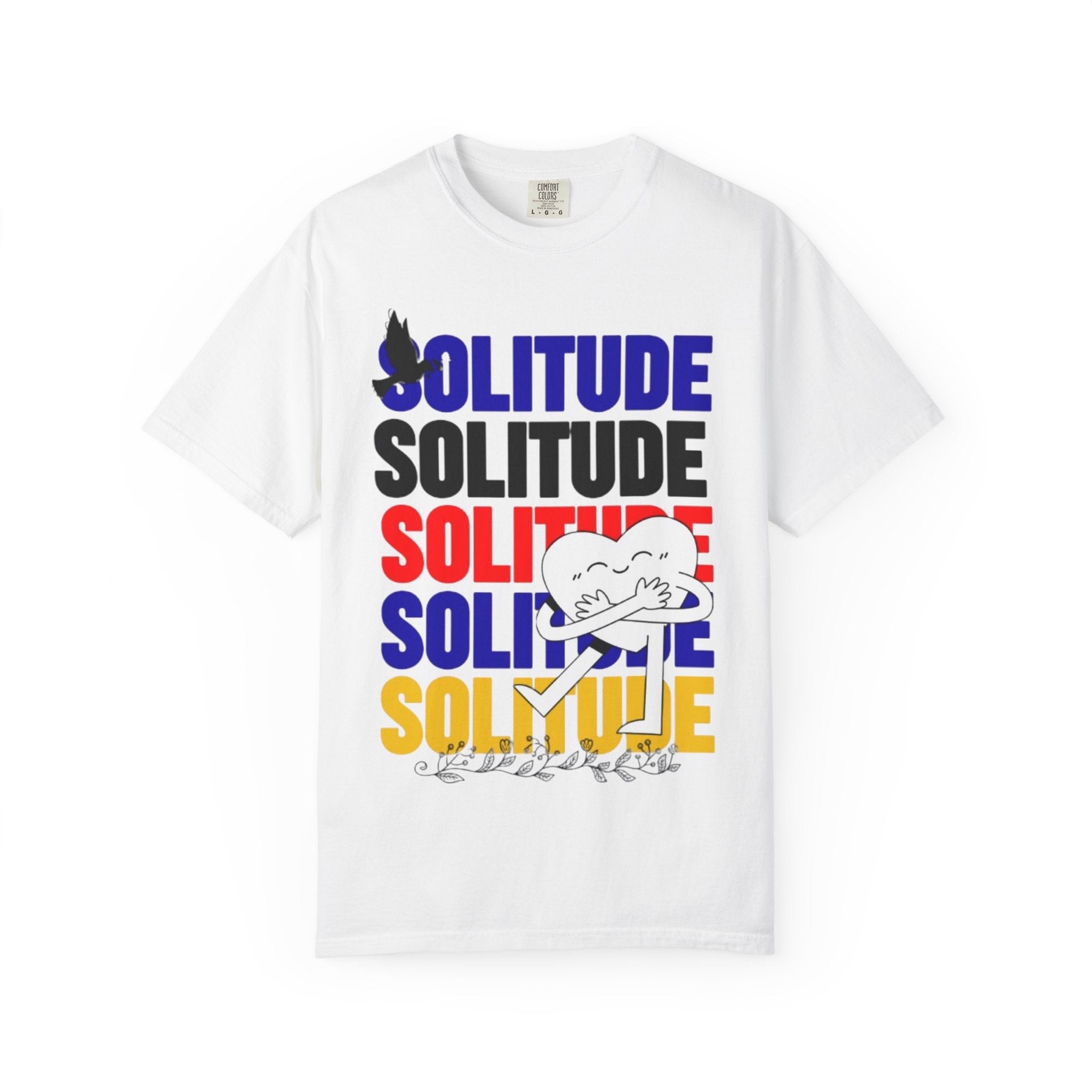 Solitude 남녀공용 빈티지 티셔츠