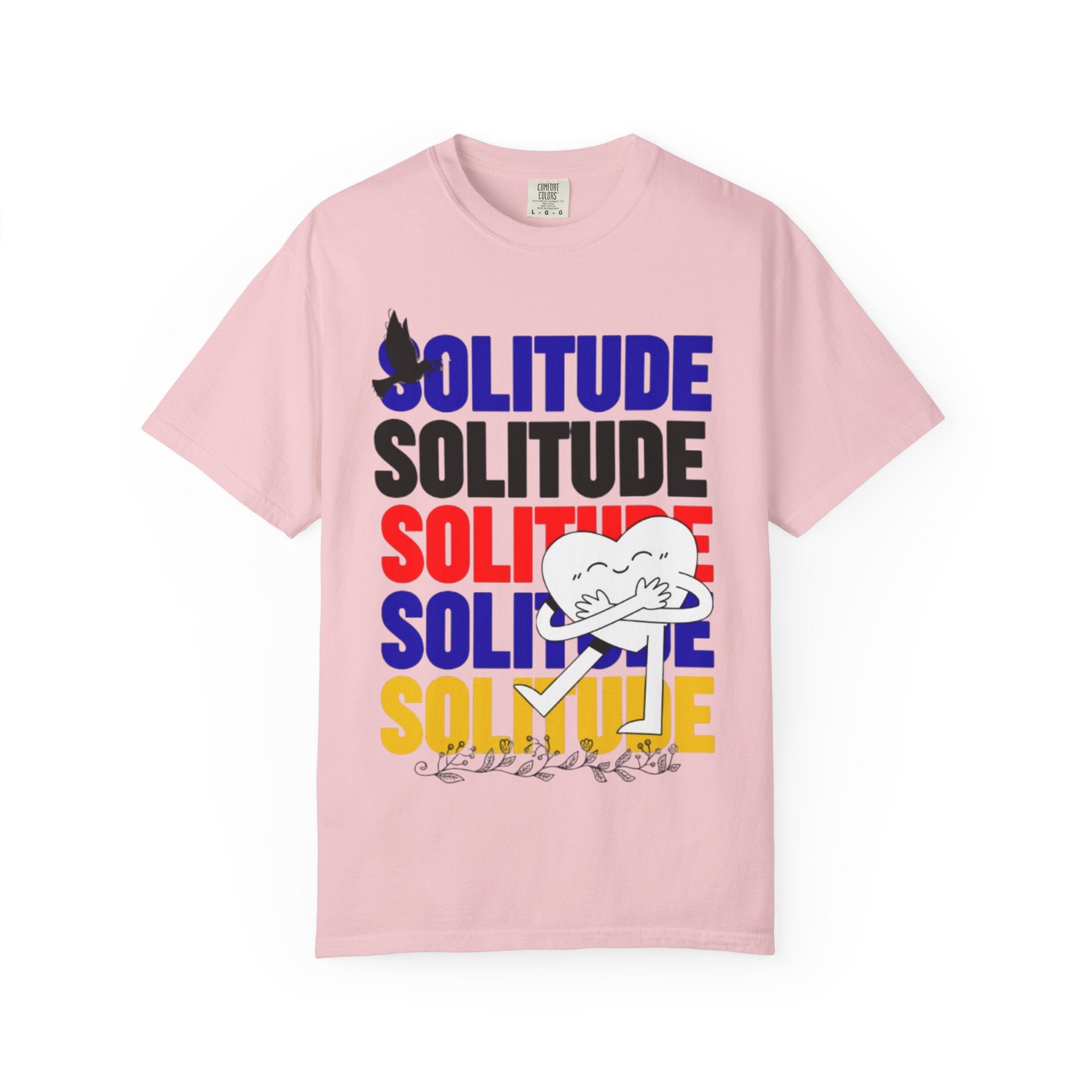 Solitude 남녀공용 빈티지 티셔츠