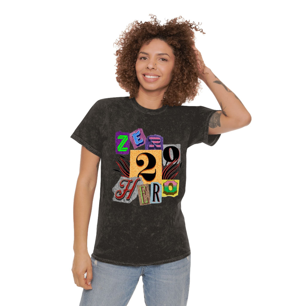 Zero To Hero Unisex Mineral Wash T-Shirt