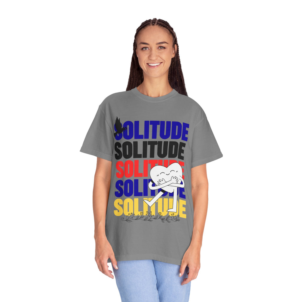 تي شيرت Solitude للجنسين مصبوغ بالكامل